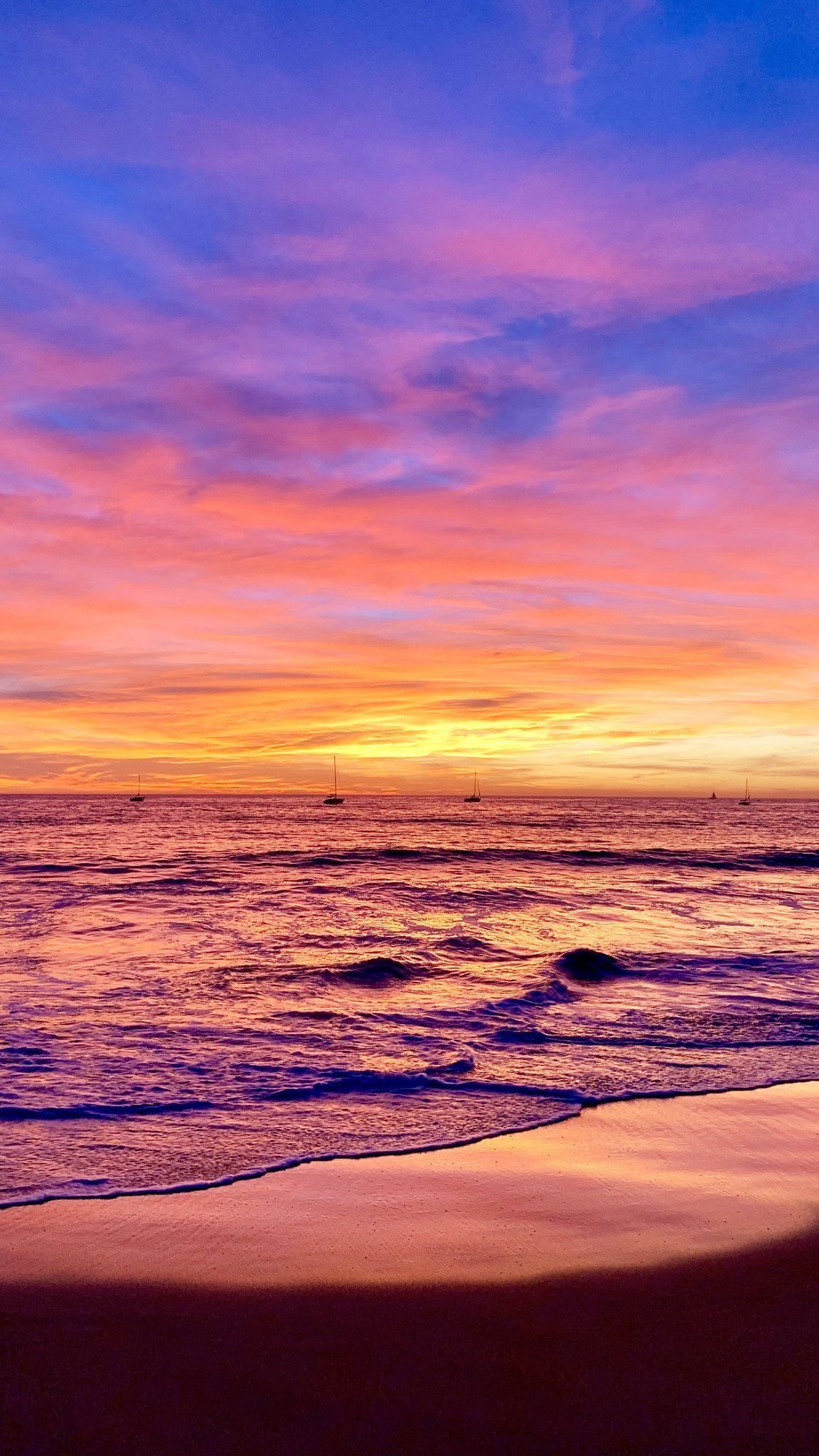 Colorful Sunset. Beach wallpaper, Sunset, Wallpaper
