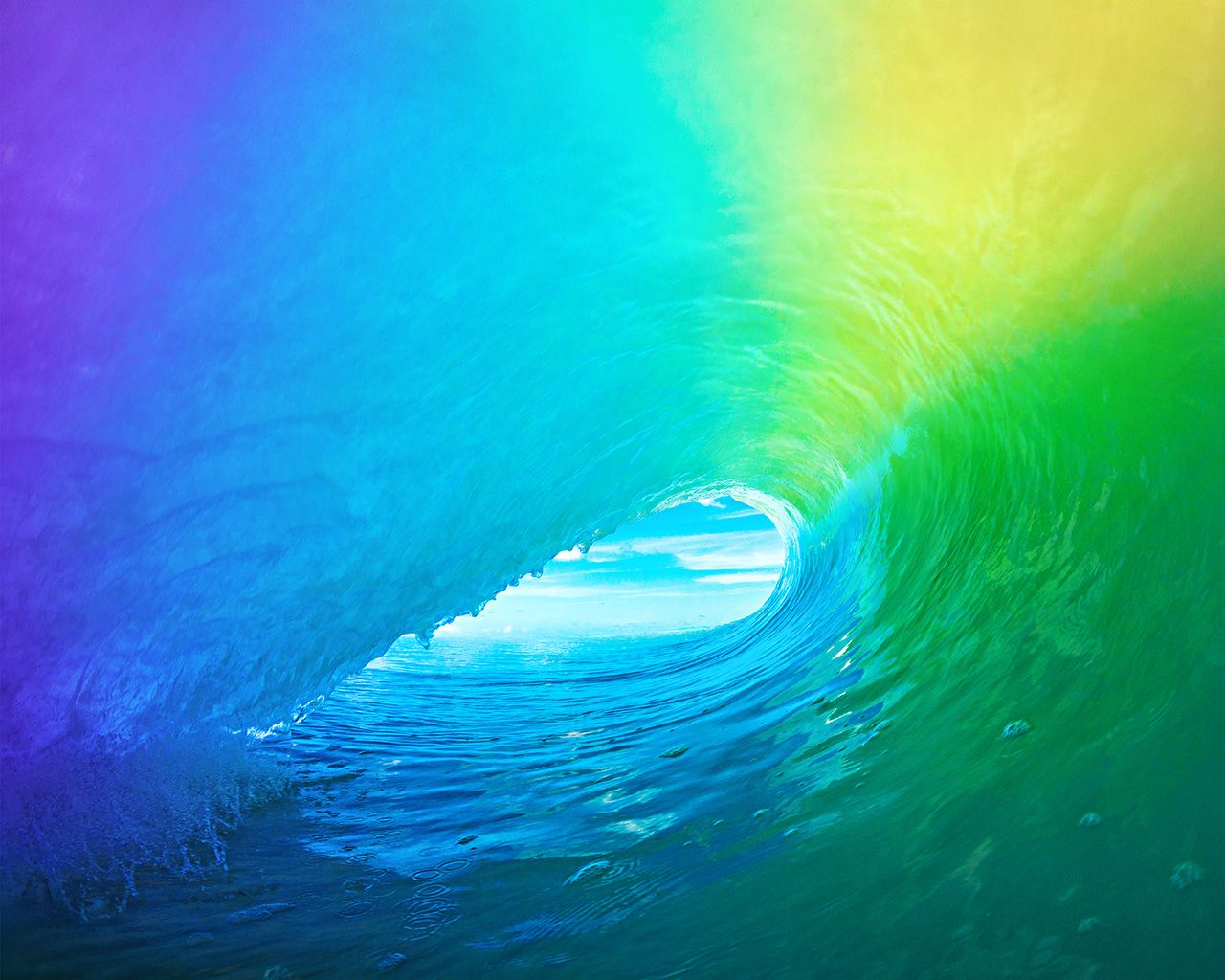 Ios9 Apple Wave Rainbow Sea Ocean