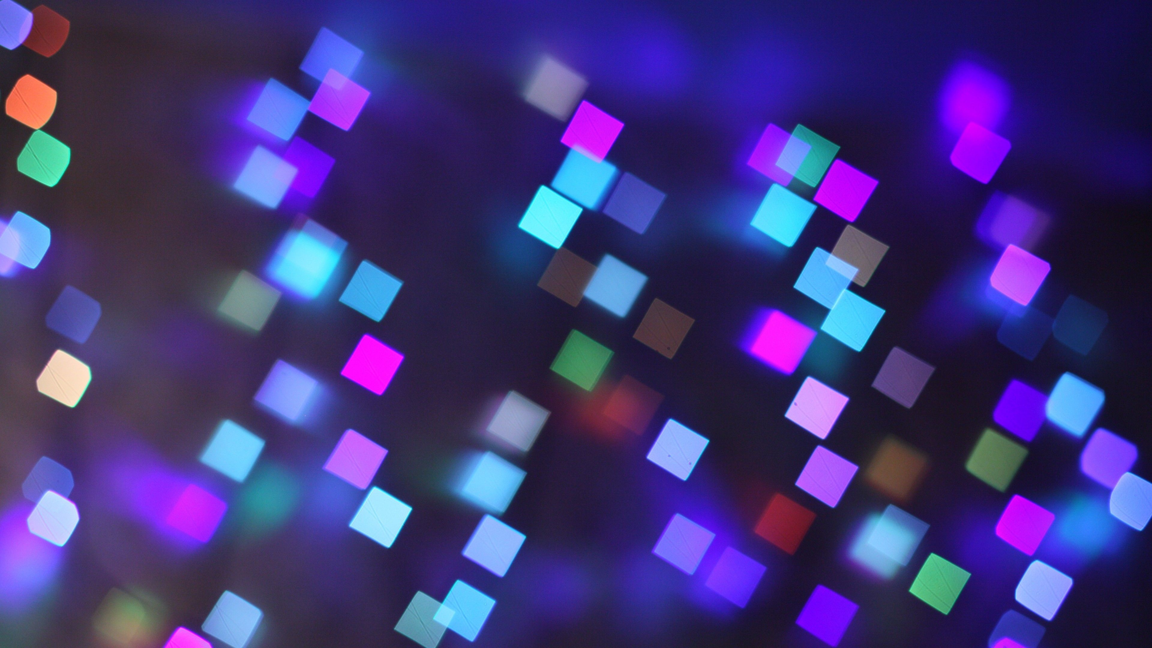 Bokeh Lights Pattern Texture Square Blurred Colorful, HD Abstract