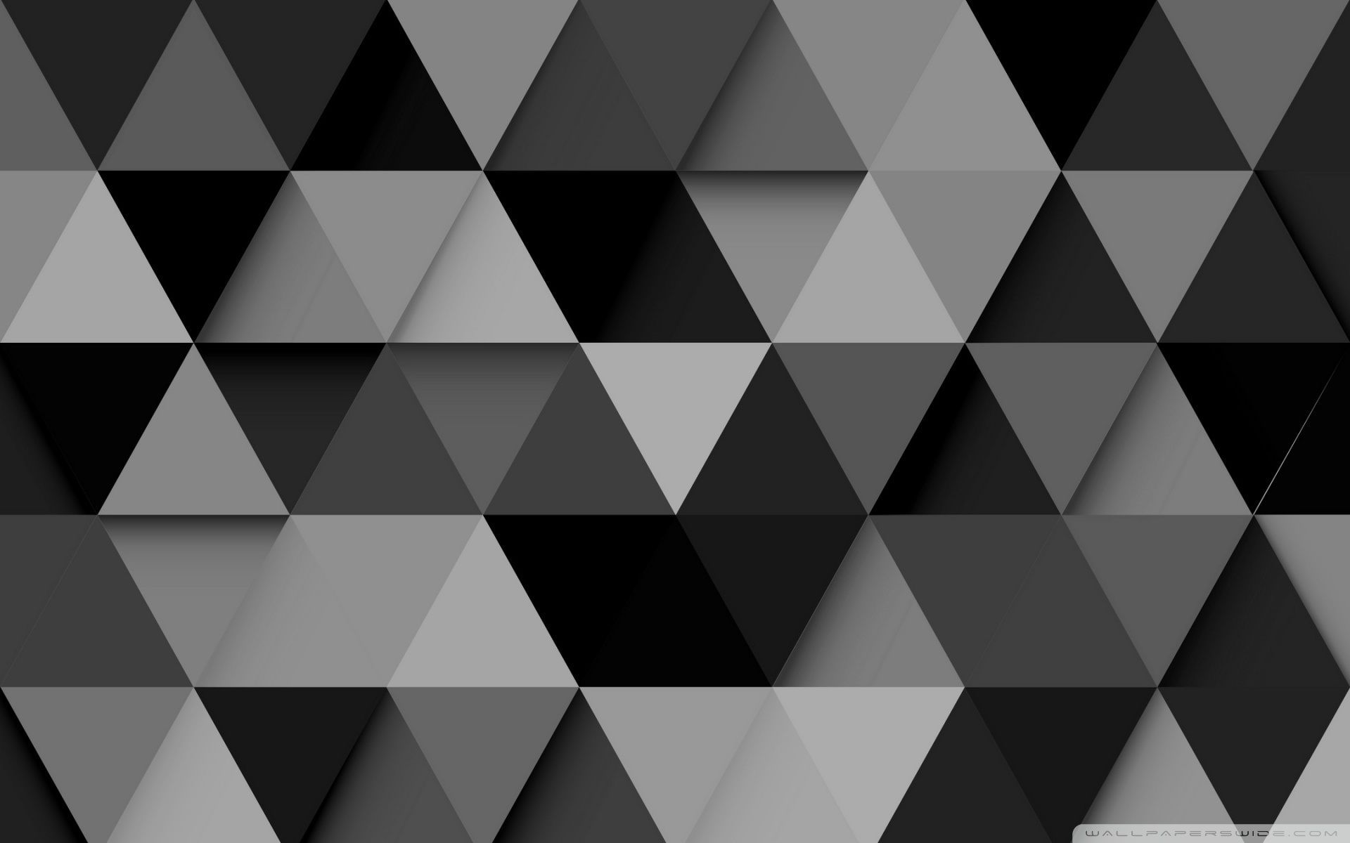 Black And White Triangle Background