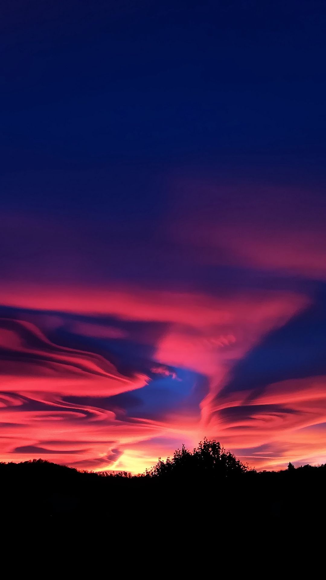 Download wallpaper 1080x1920 sky, sunset, clouds samsung galaxy s4