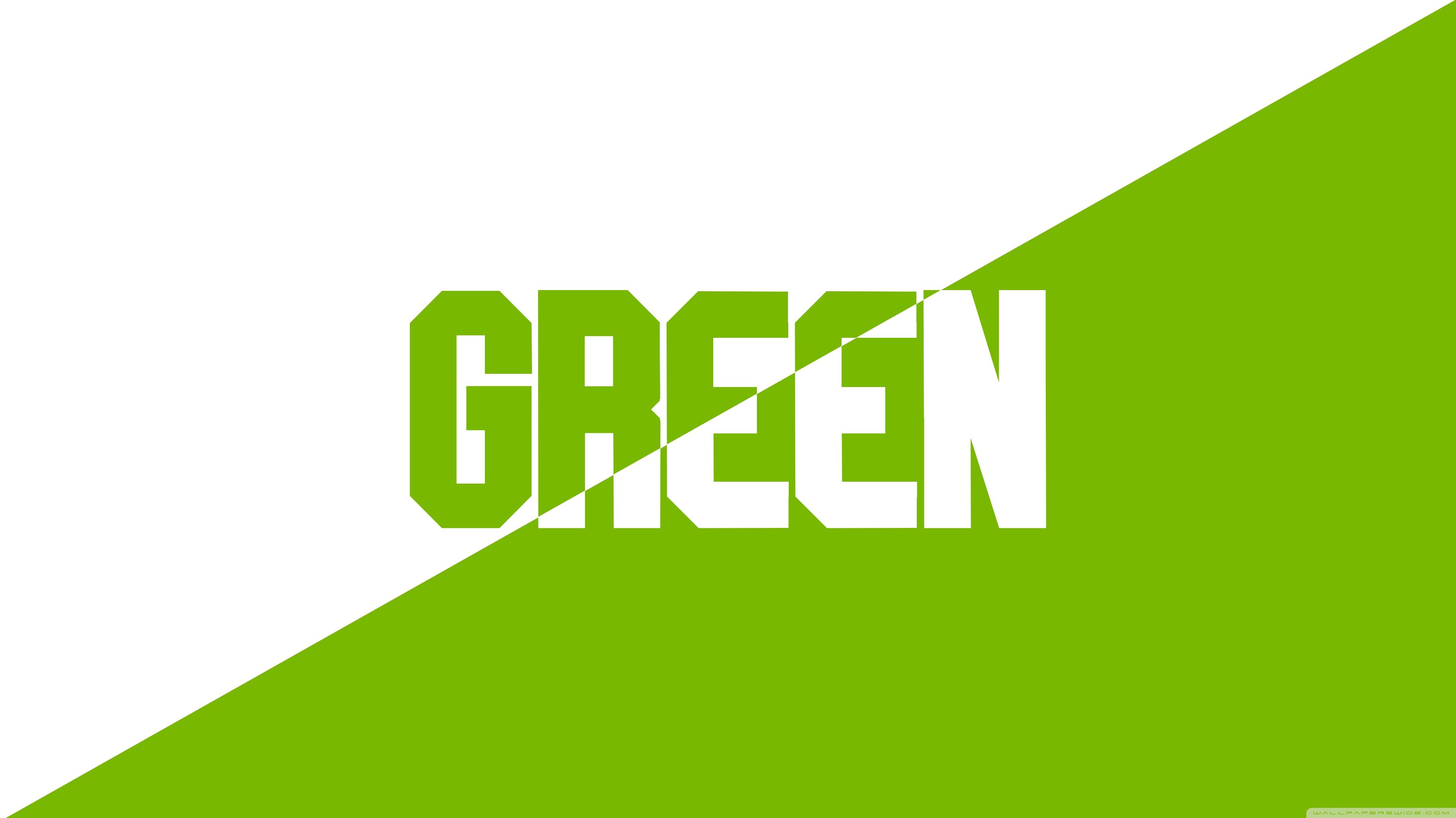 White and Green Ultra HD Desktop Background Wallpaper