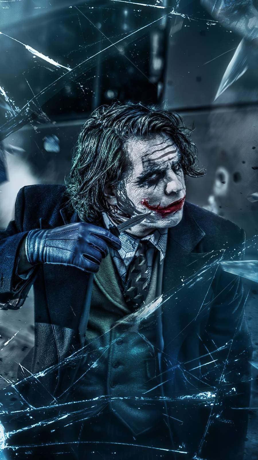Joker with Knife iPhone Wallpaper Wallpaper, iPhone