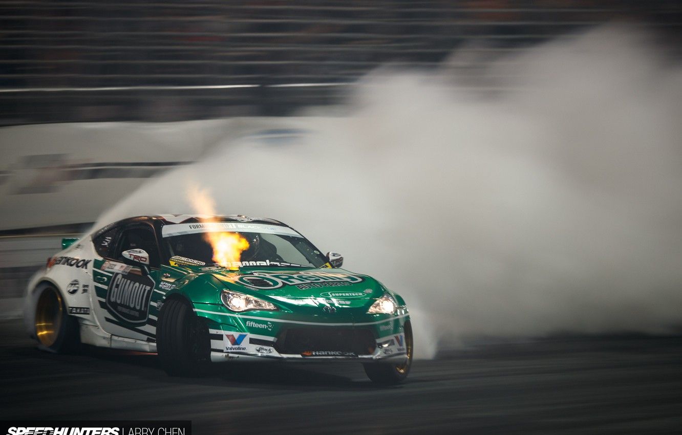 Wallpaper smoke, speed, skid, track, Formula Drift image