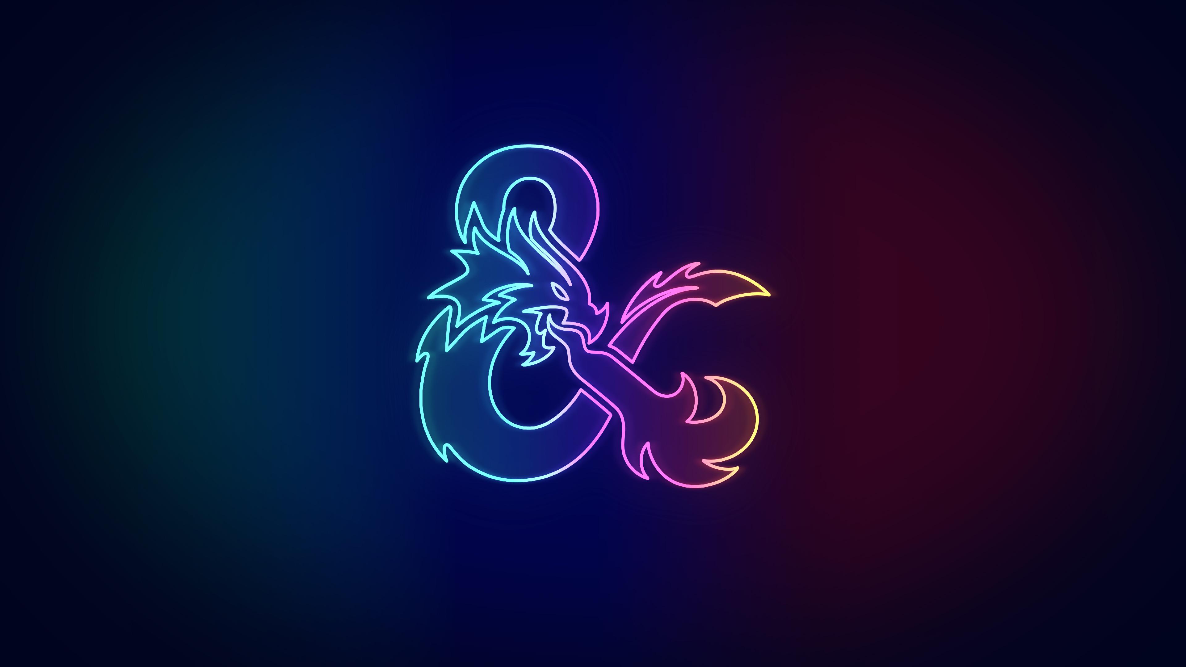 Neon Dungeons and Dragons Wallpaper [3840 x 2160]