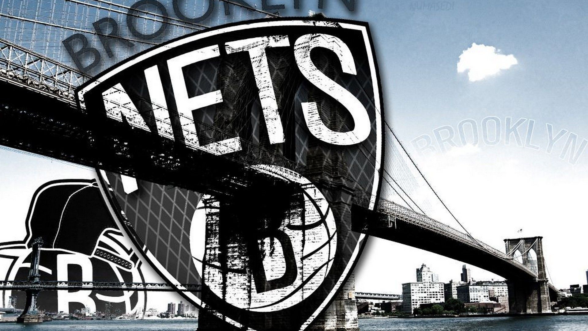 Brooklyn Nets Wallpaper. Brooklyn nets, Basketball wallpaper