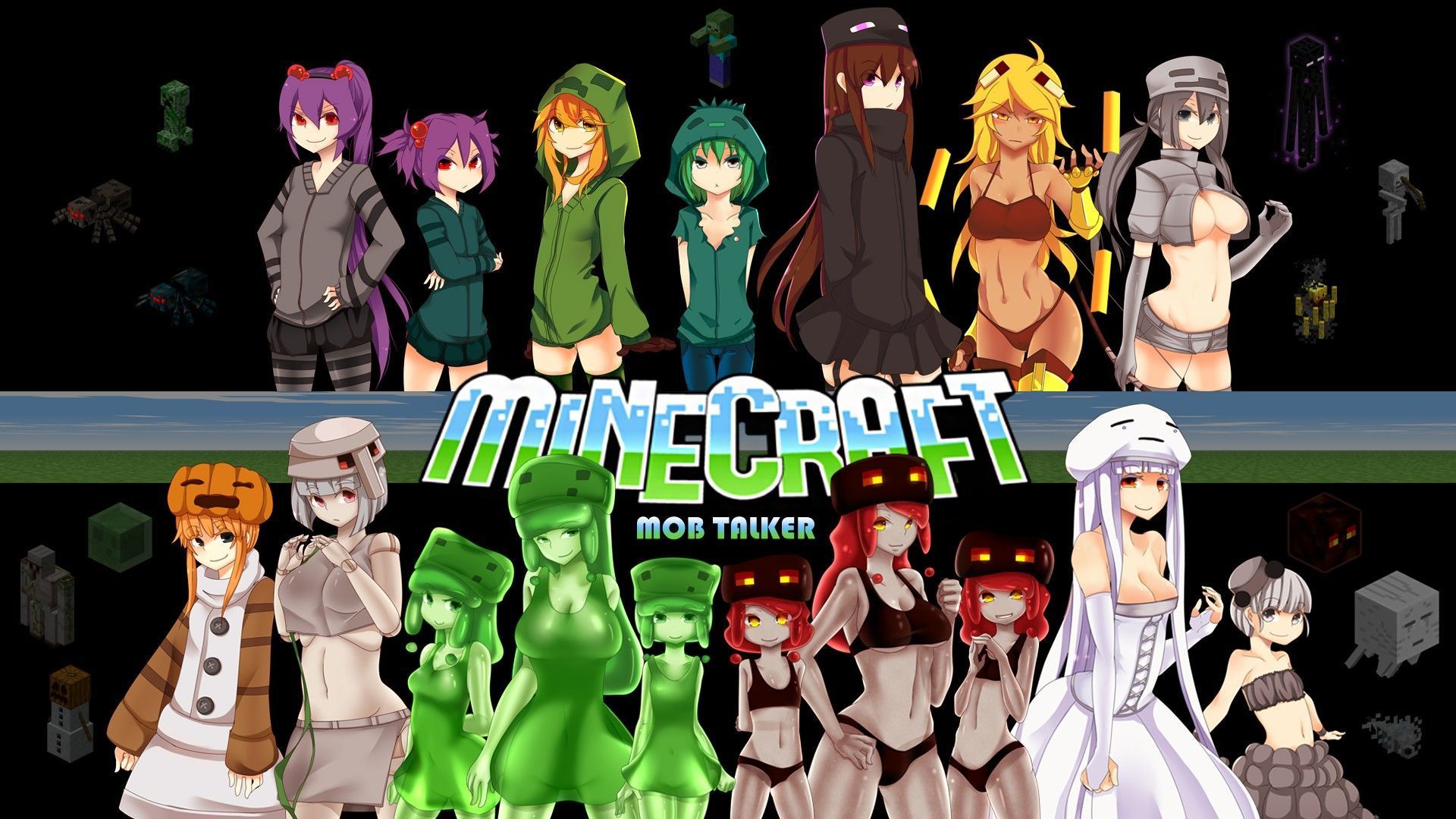Anime Minecraft Wallpaper Free Anime Minecraft Background