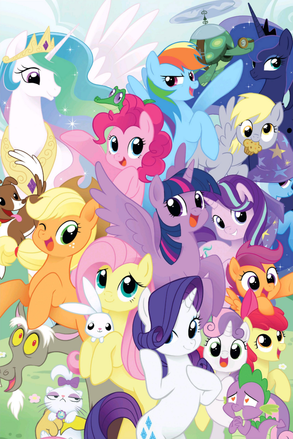 alicorn, angel bunny, apple bloom, applejack, cutie mark