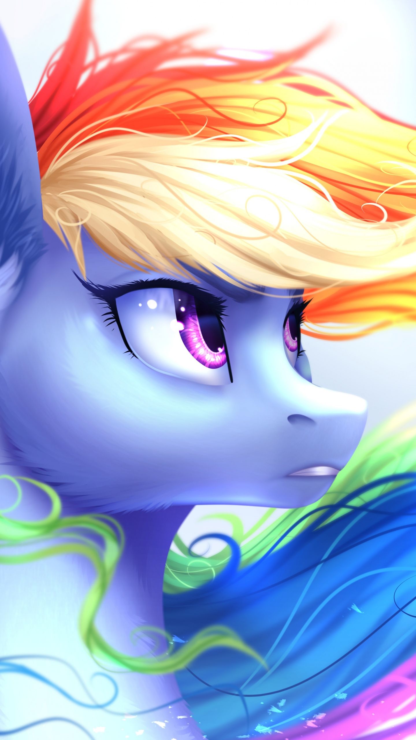 Download Horse, My Little Pony, Rainbow Dash, art wallpaper