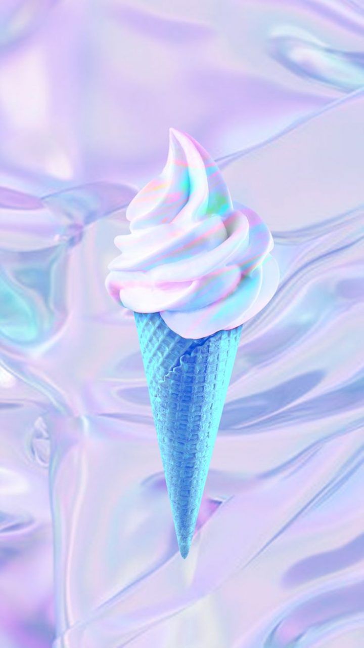Wallpaper SorveteHolo by Gocase, holographic, ice cream, trip