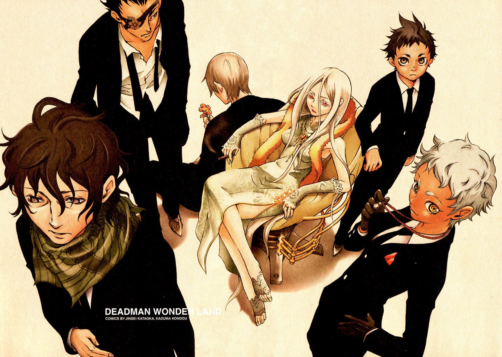 deadman wonderland igarashi ganta karako koshio kengamine nagi