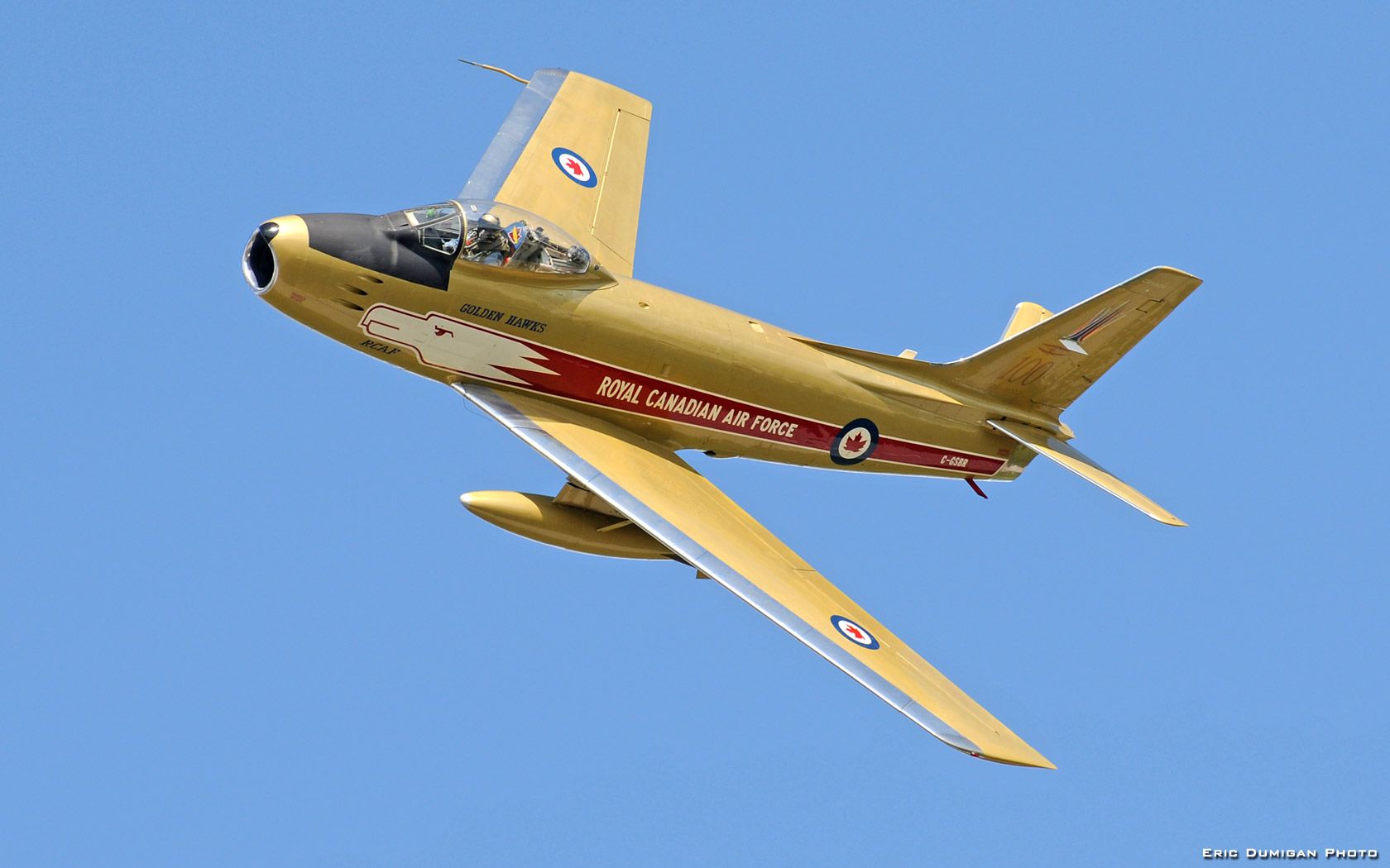 Royal Canadian Air Force Gold Hawk Frm bd: Fighter Aircraft