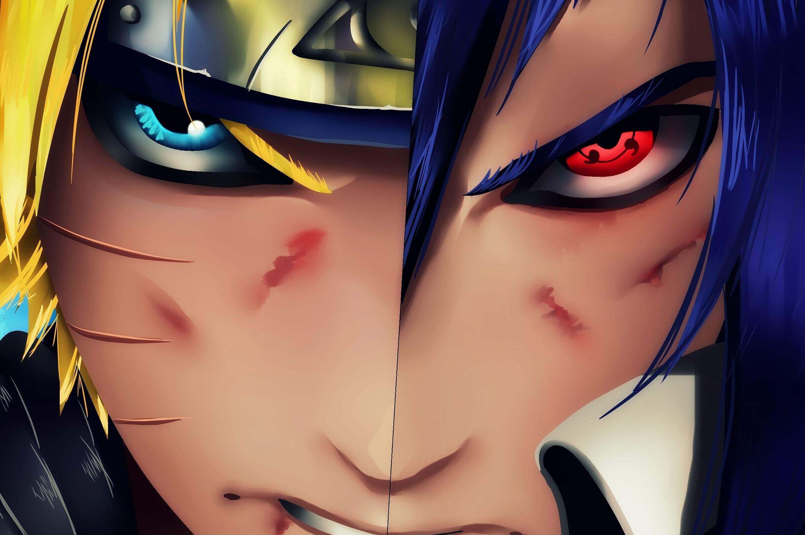 Naruto Vs Sasuke Chromebook Pixel HD 4k Wallpaper, Image, Background, Photo and Picture