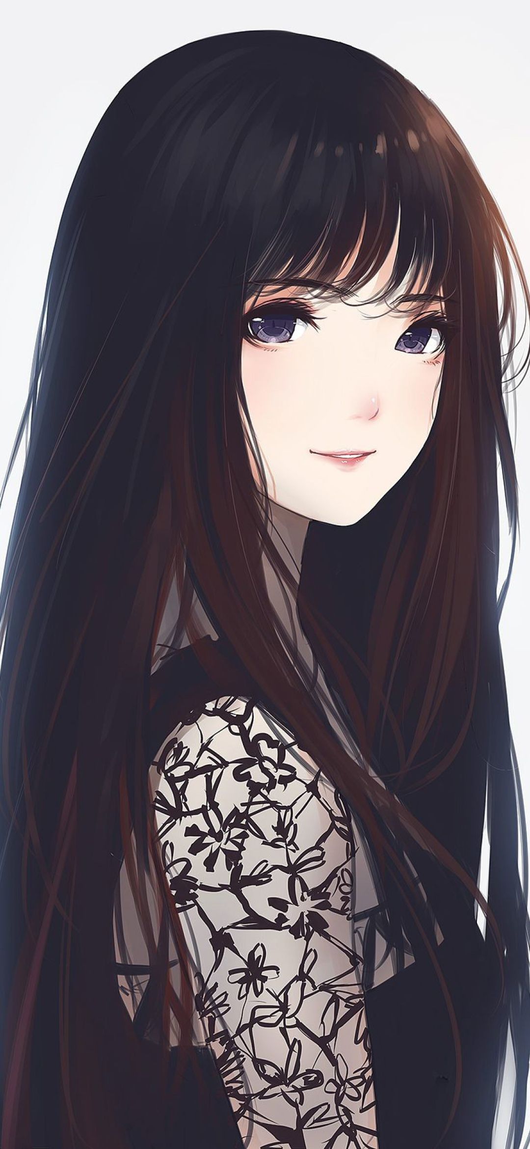 Cute Anime Girl 1080x2340 Resolution Wallpaper, HD Anime