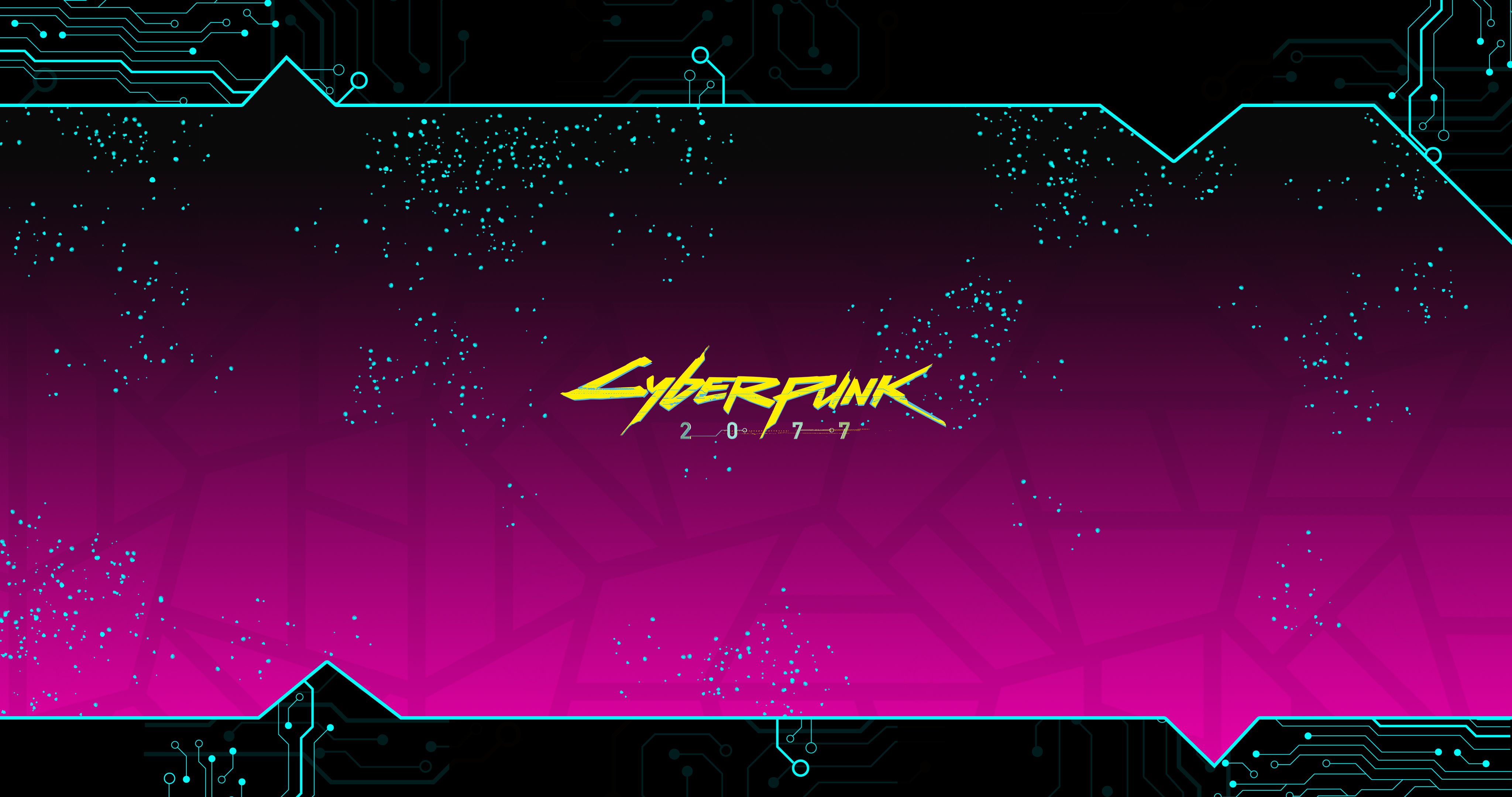 Cyberpunk 2077 Background Logo Wallpaper, HD Games 4K Wallpaper