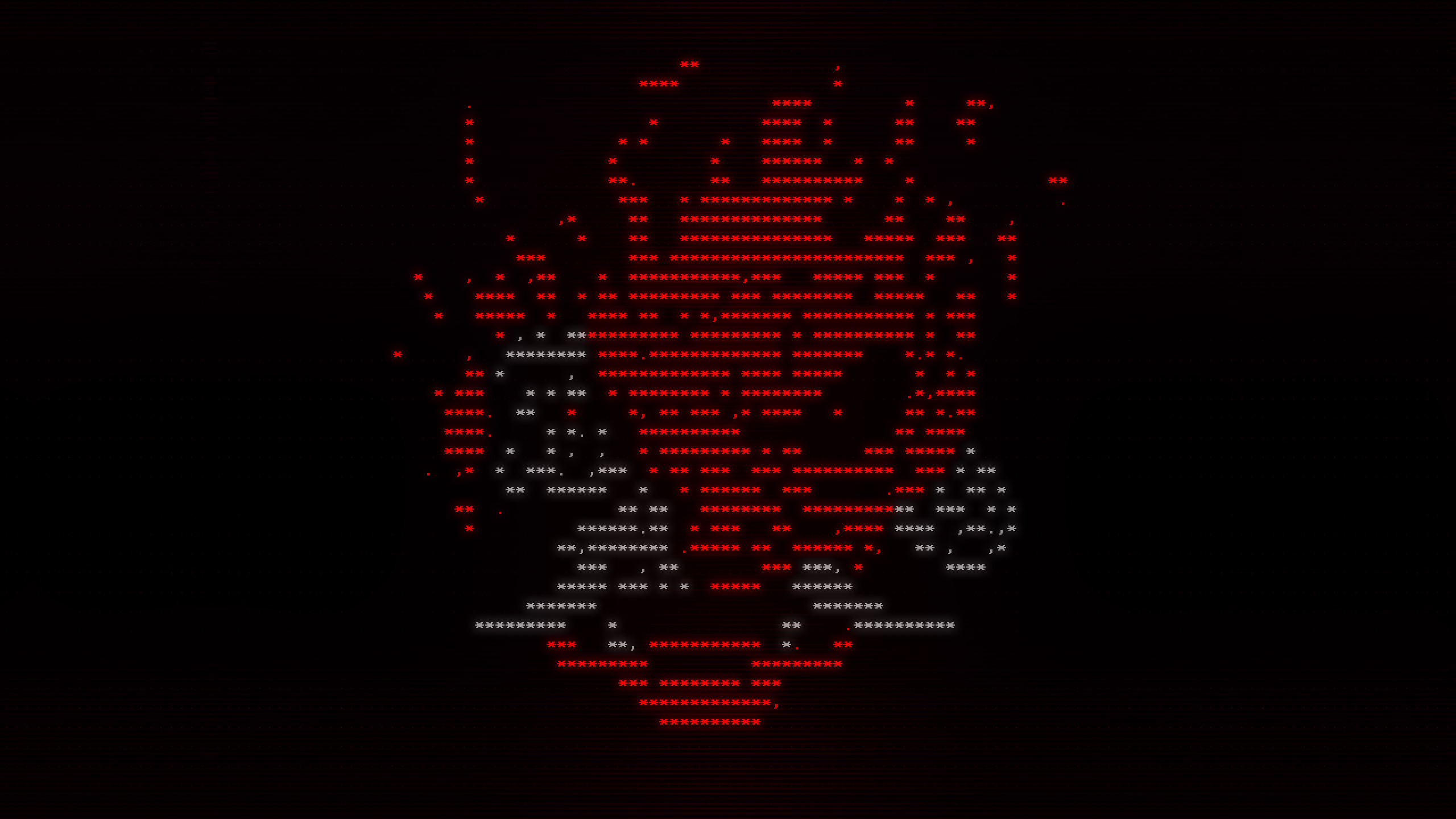 Cyberpunk 2077 2k ascii art wallpaper