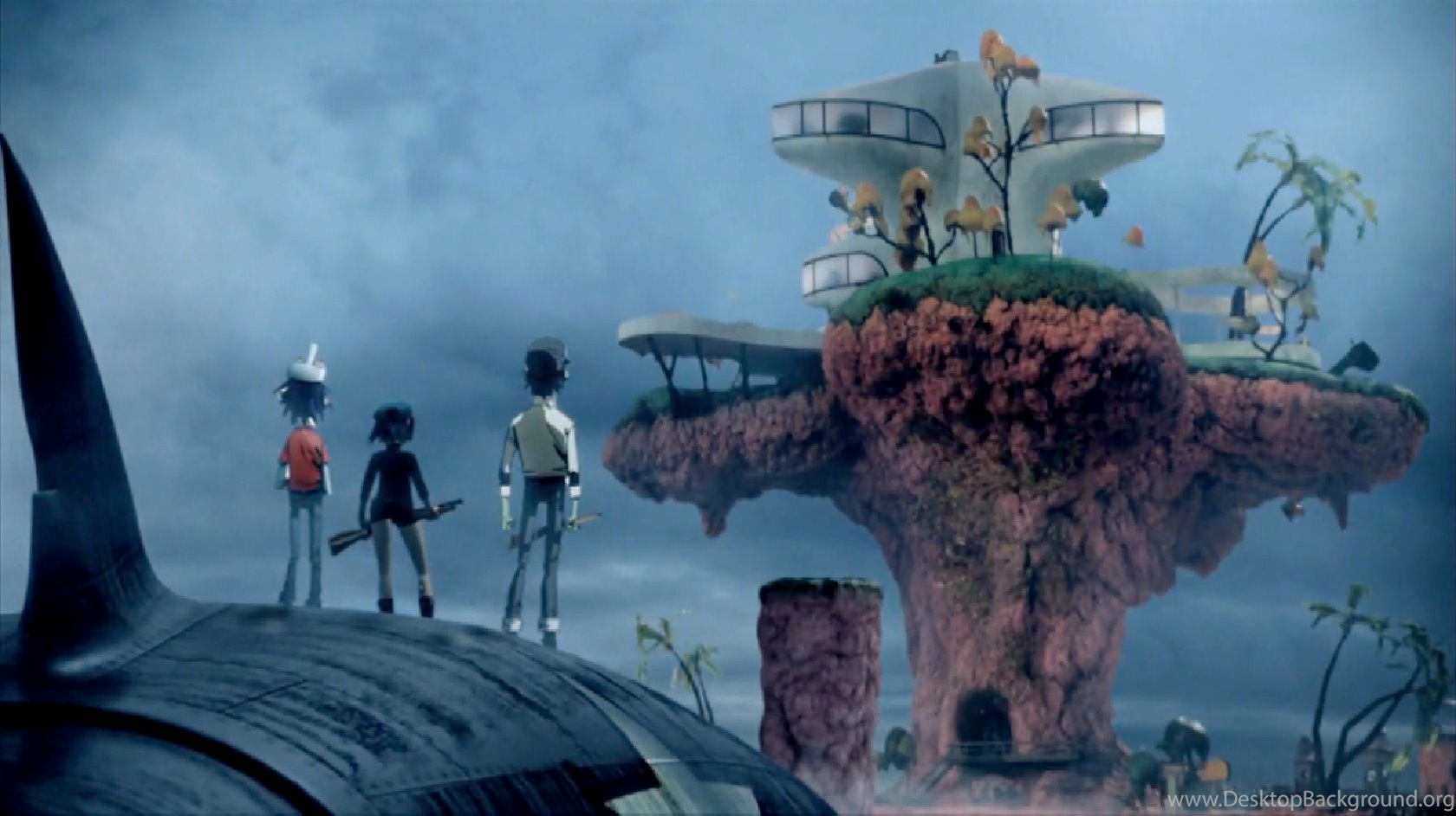 Gorillaz Plastic Beach Desktop Background