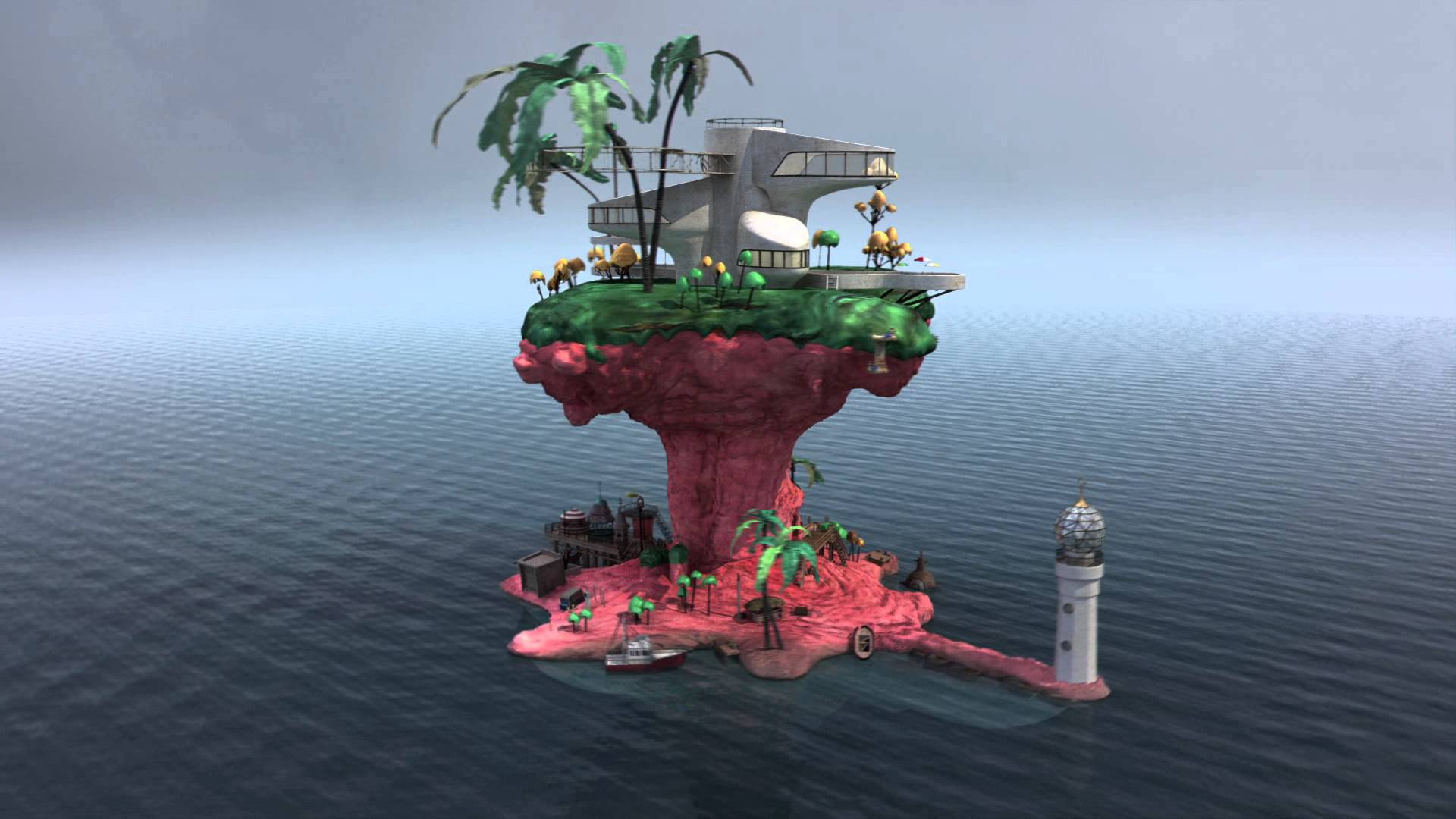 Free download Plastic Beach Wallpaper [1920x1080] for your Desktop