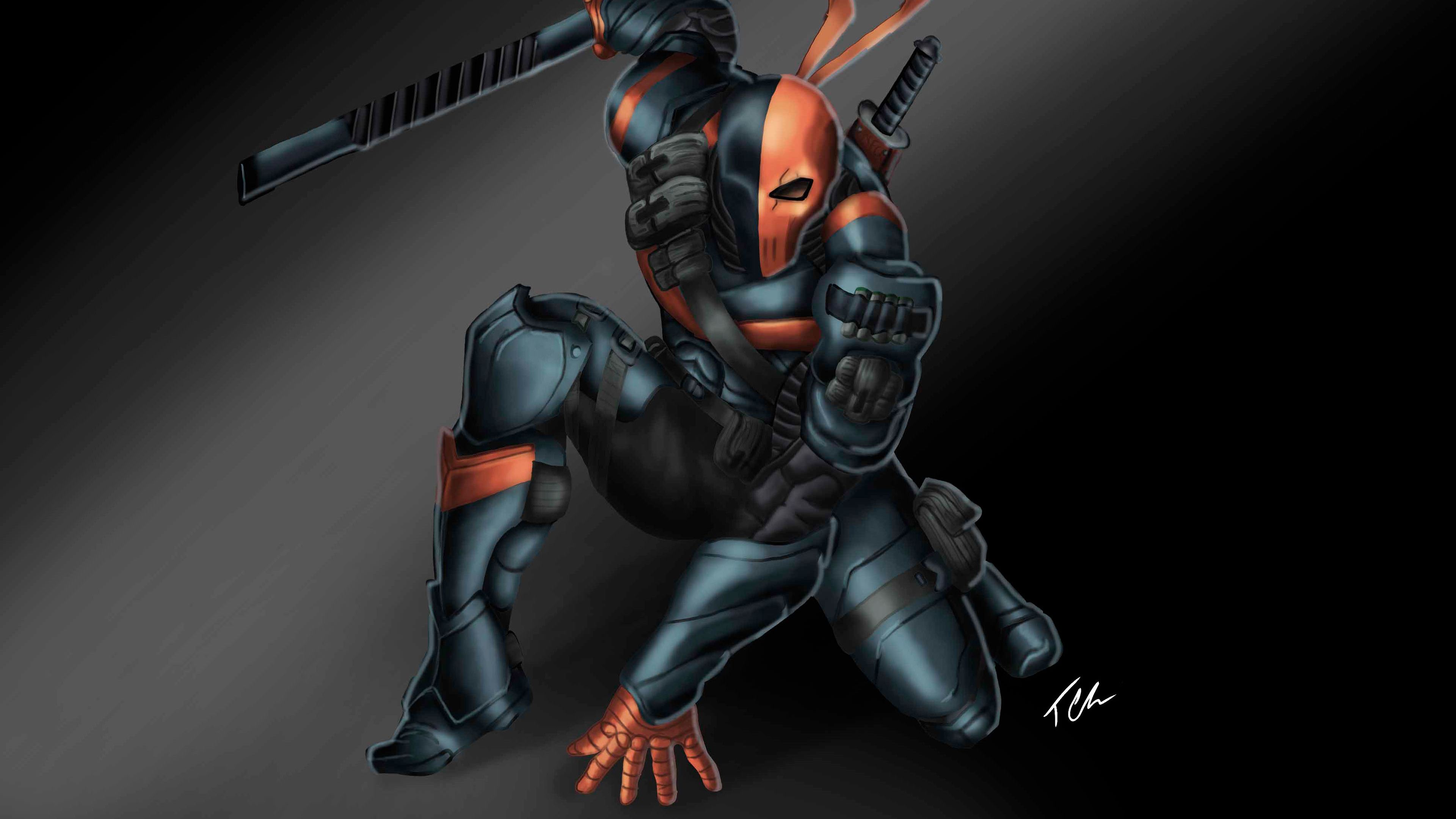 Wallpaper 4k Deathstroke Illustration 4k 4k Wallpaper, Artist