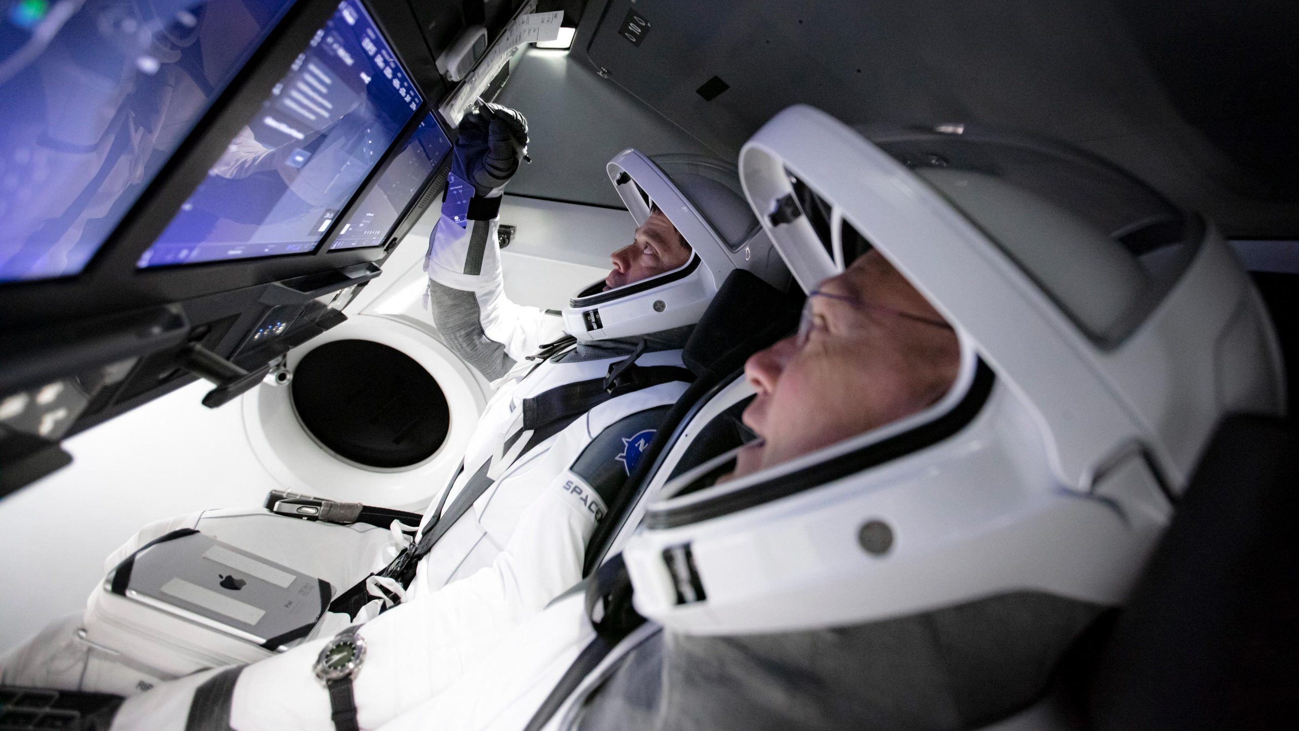 NASA Astronauts Train to Fly the SpaceX Crew Dragon Spacecraft
