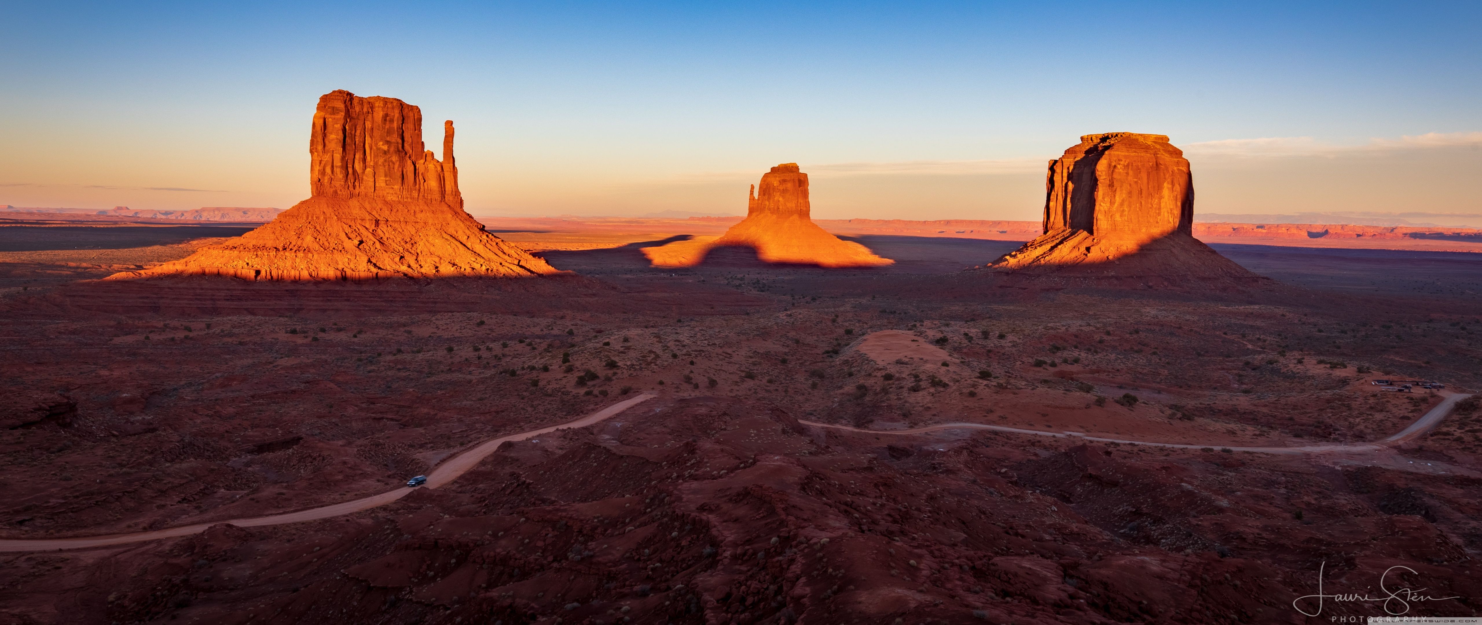 Monument Valley Sunset Ultra HD Desktop Background Wallpaper