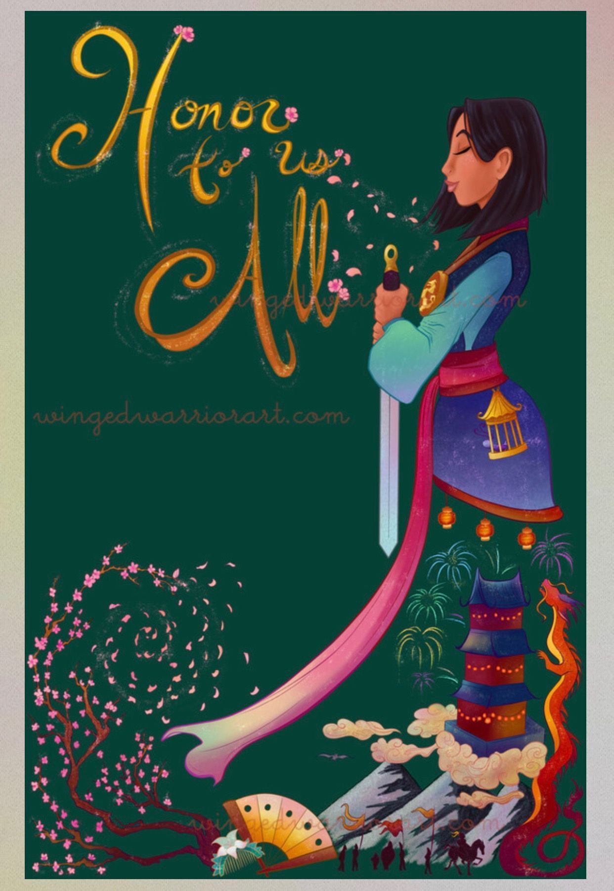 Chrissy Albertson Winged Warrior Mulan. Mulan Disney