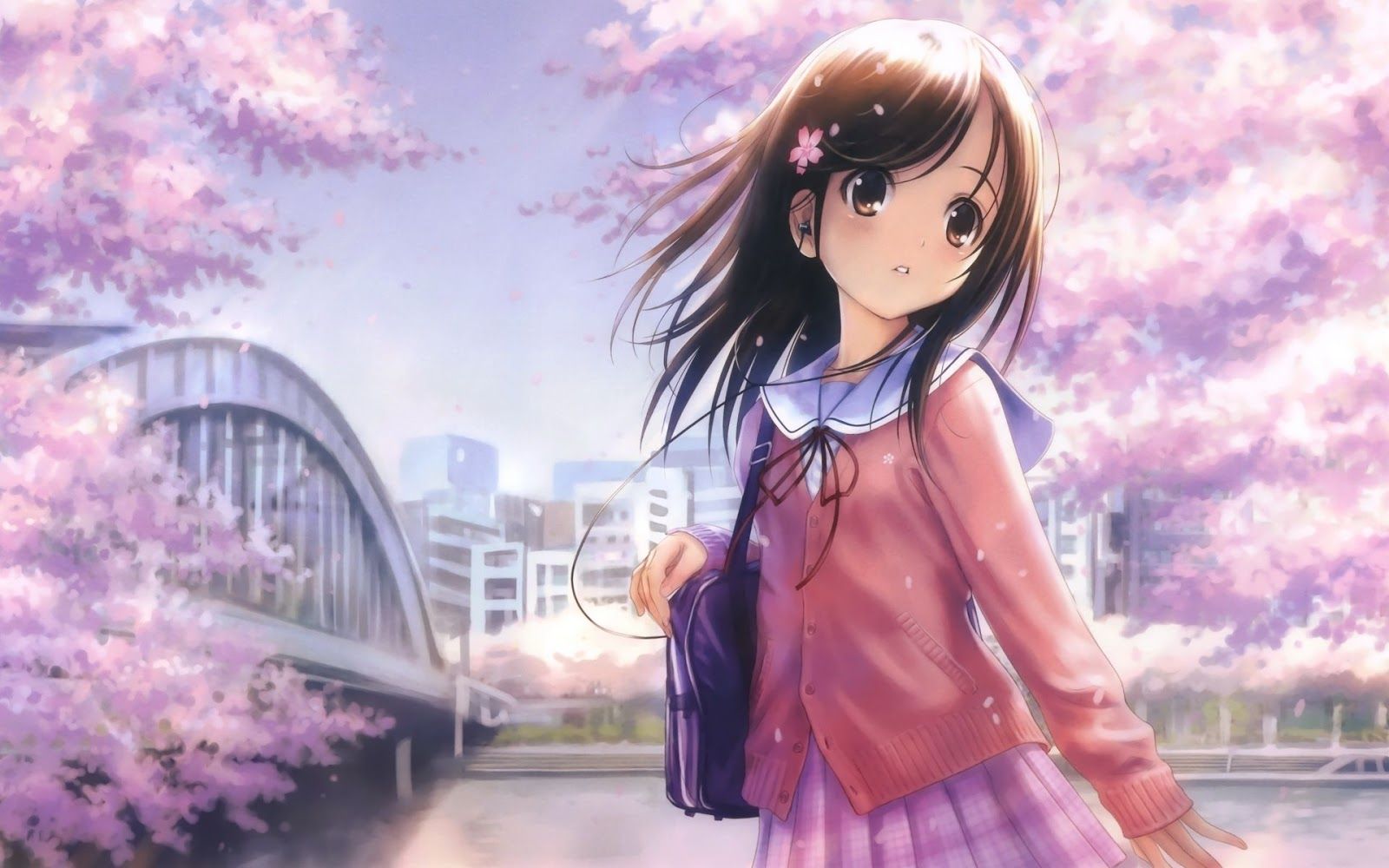 Cute Anime Girl HD Wallpaper