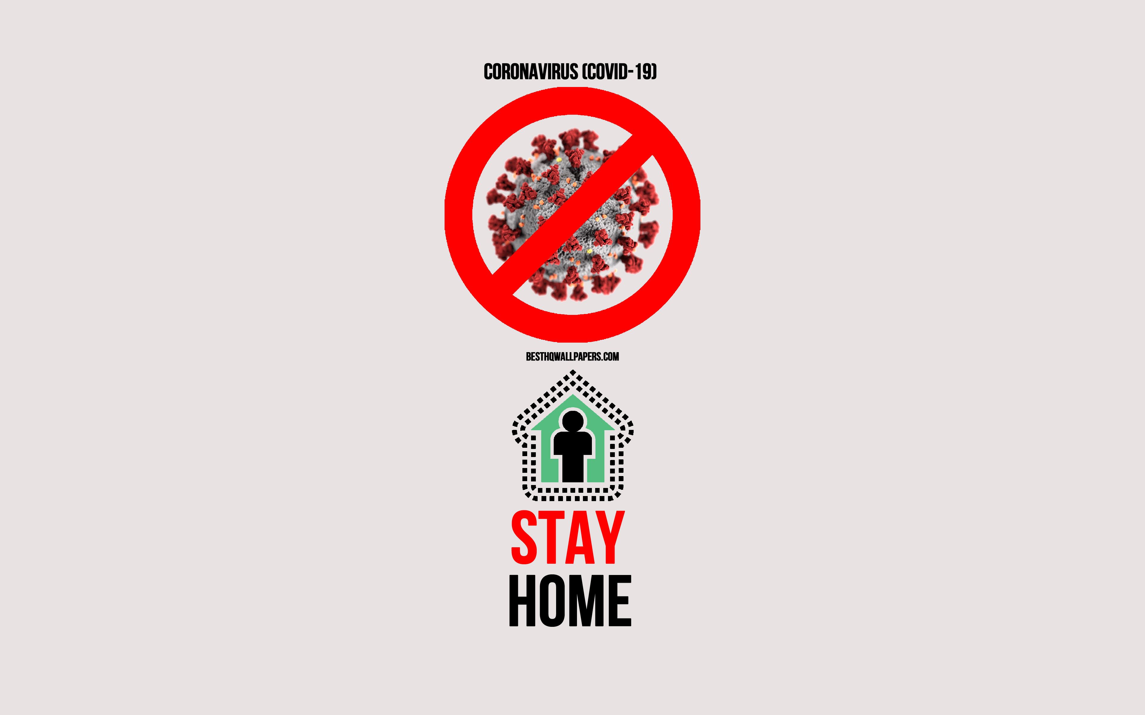Download wallpaper Stay Home, Coronavirus, COVID- methods
