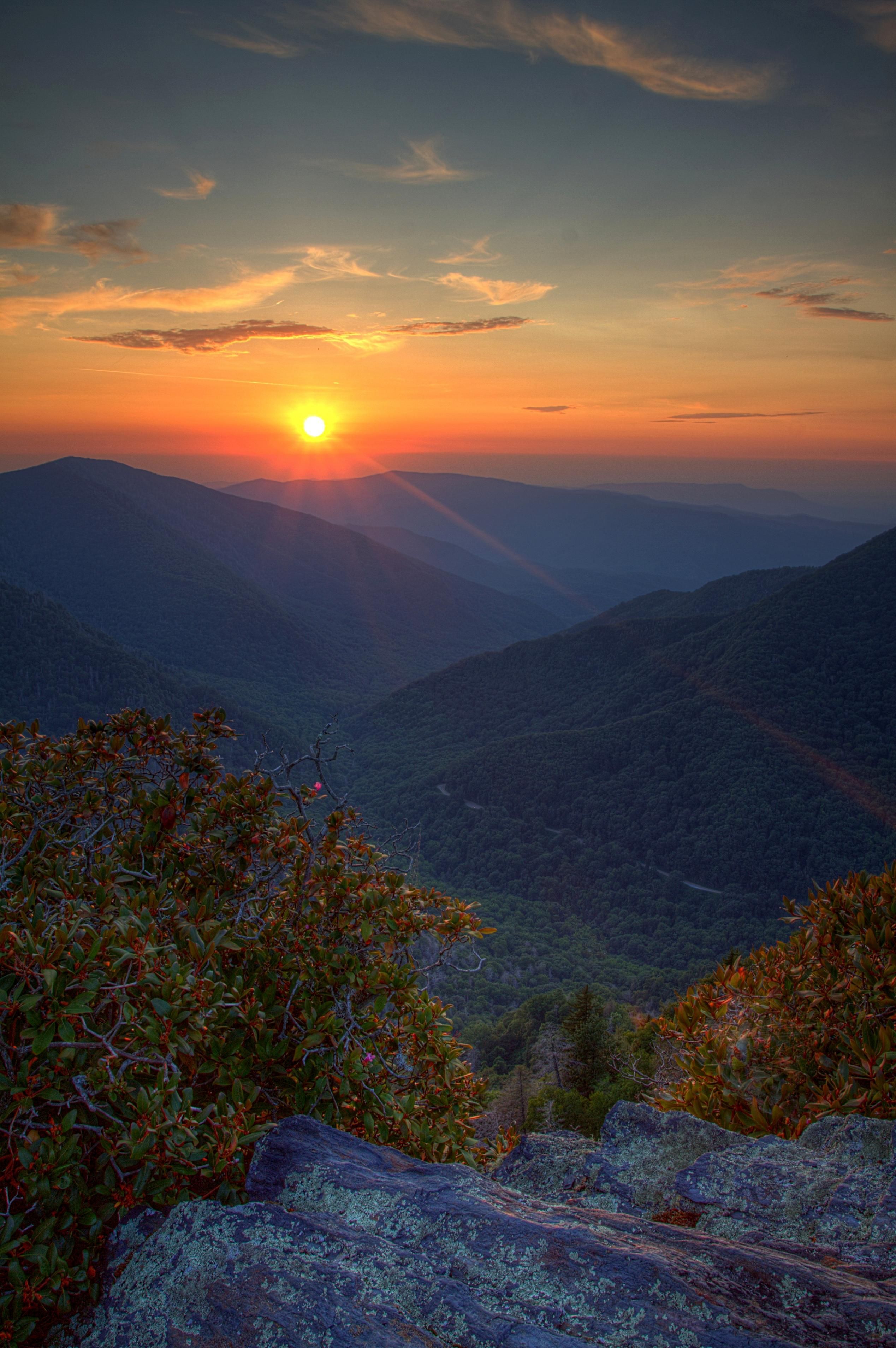 Smoky Mountains Sunset Wallpapers - Wallpaper Cave