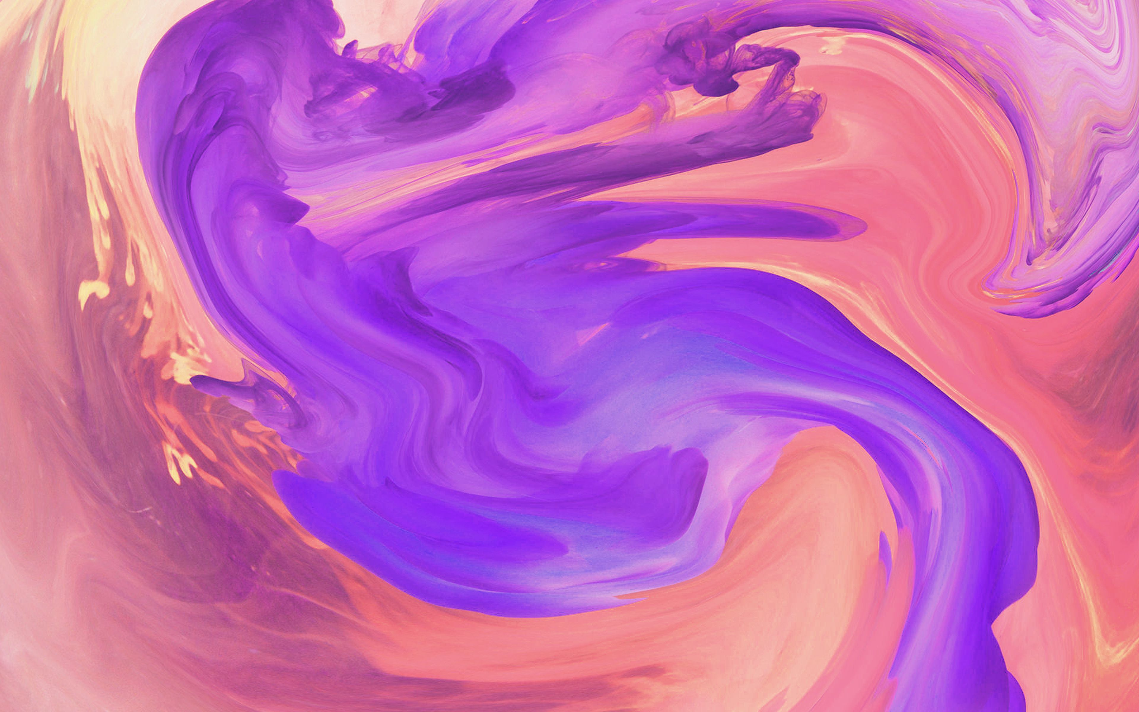 Hurricane Swirl Abstract Art Paint Purple Pattern Wallpaper