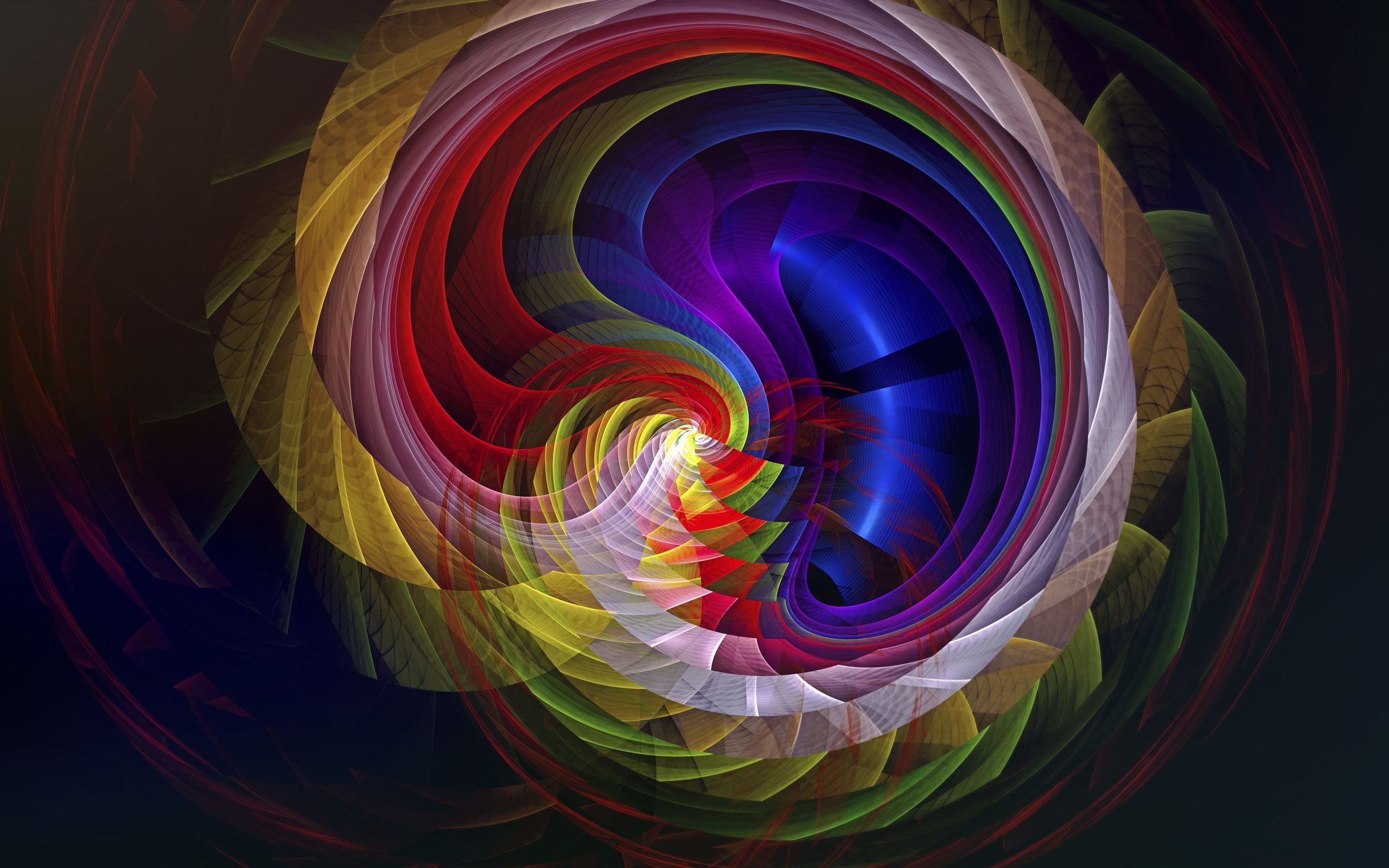 fractal apopysis swirl digital art 8k MacBook Air Wallpaper