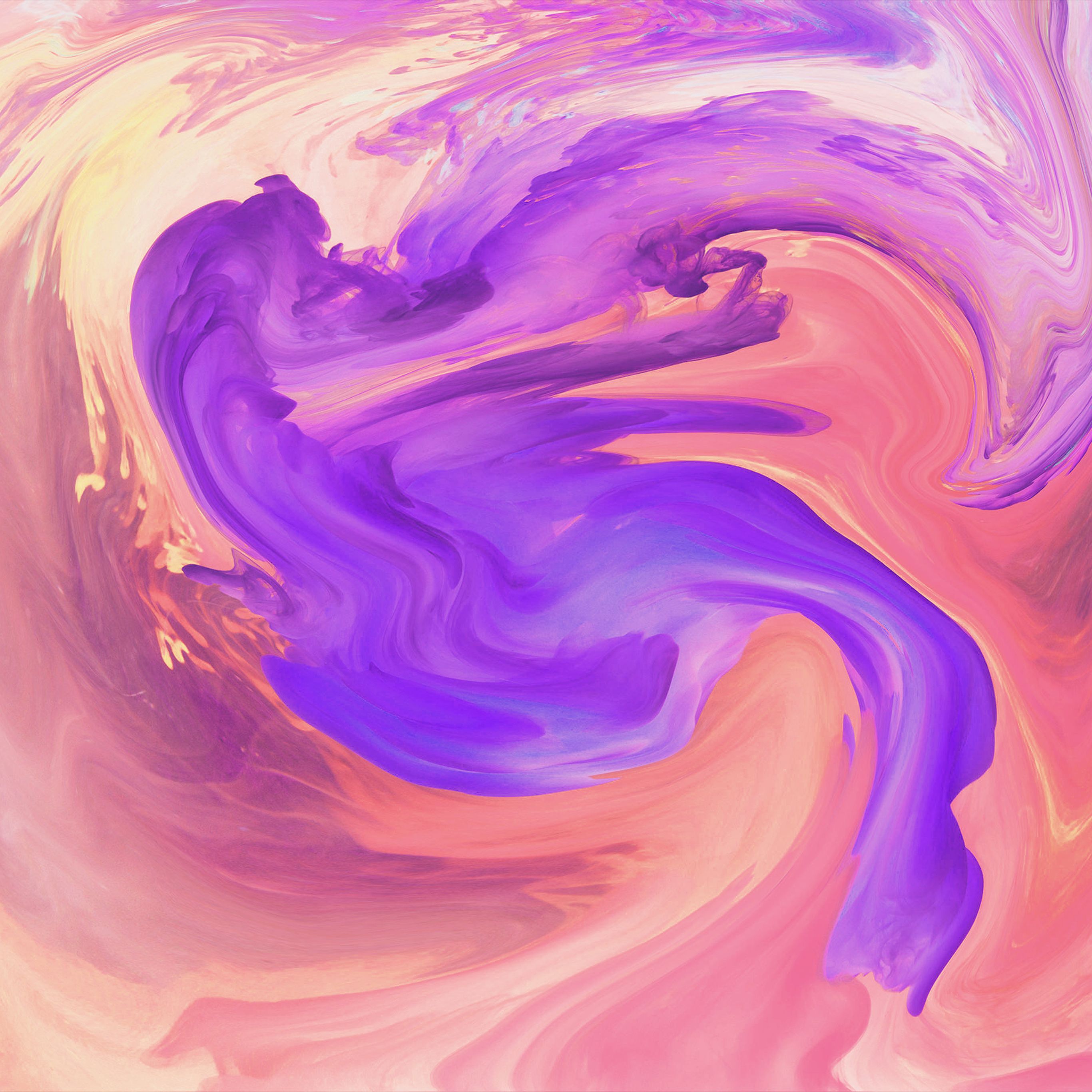Hurricane Swirl Abstract Art Paint Purple Pattern Wallpaper