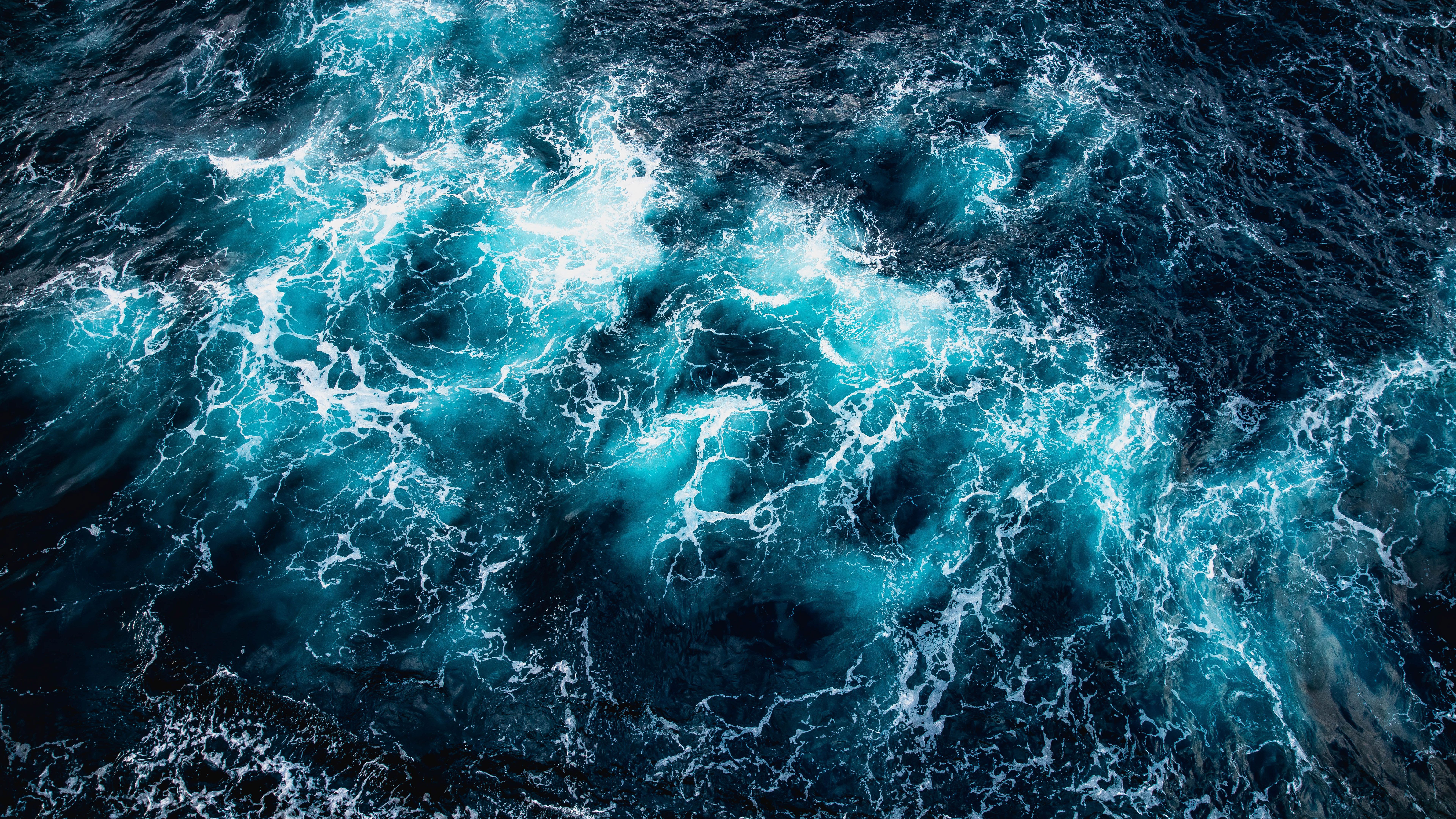 Ocean Waters Aerial View 4K 8K Wallpaper