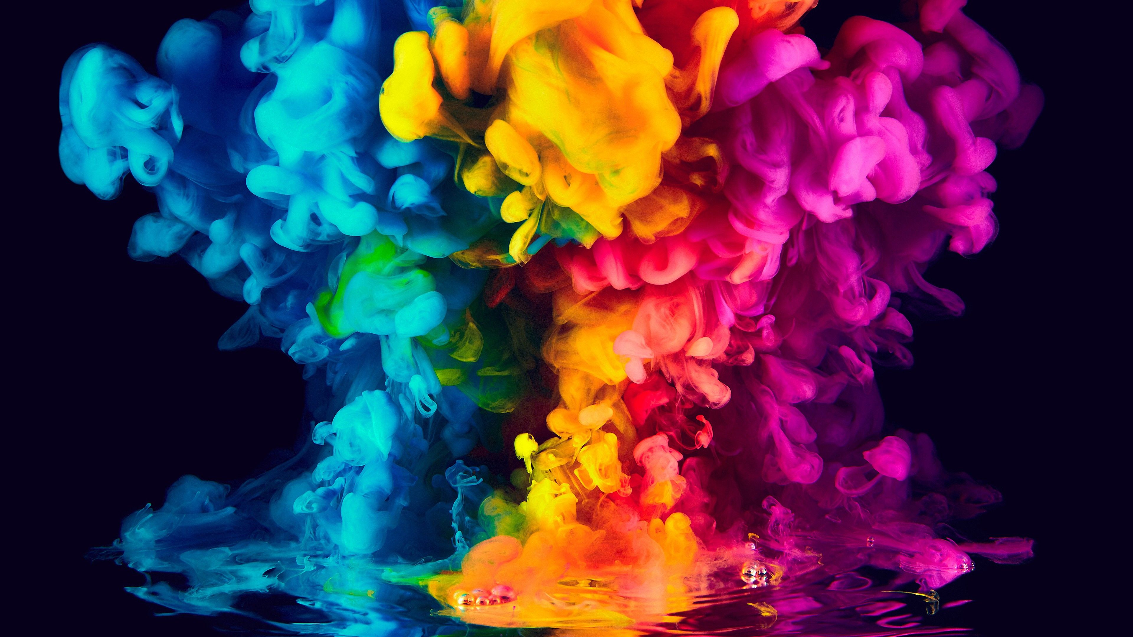 Colorful Smoke 4K Wallpaper