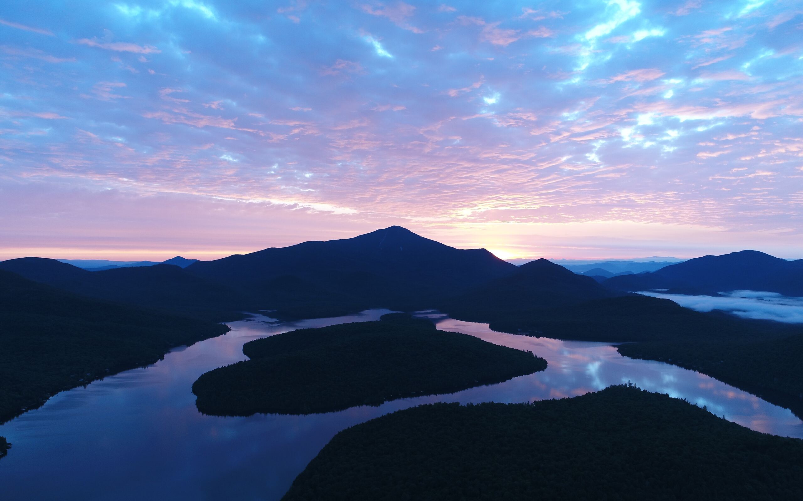 Evening Sunset Mountains Lake 5k 2560x1600 Resolution HD