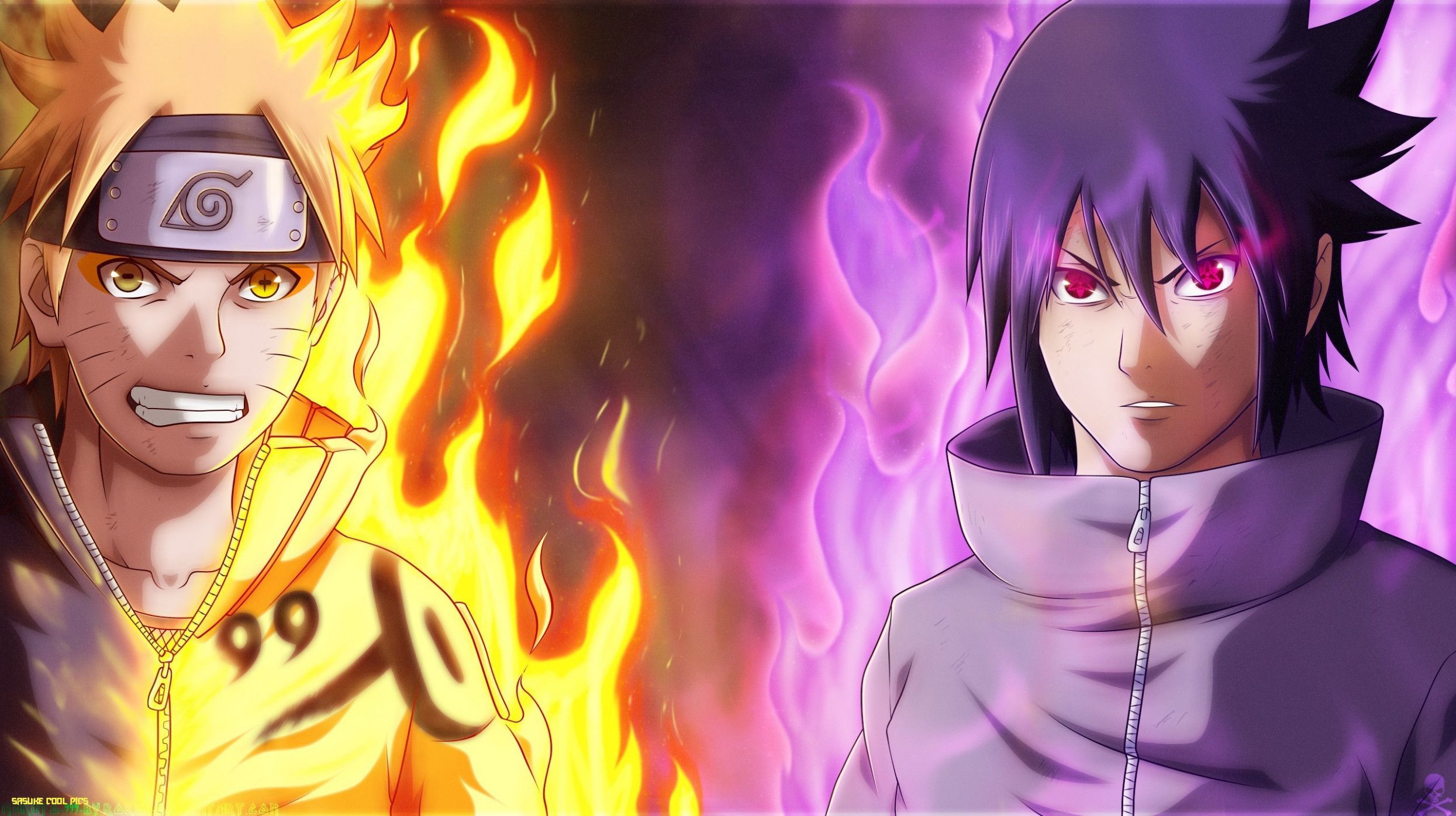 Naruto and Sasuke vs Madara Wallpaper cool