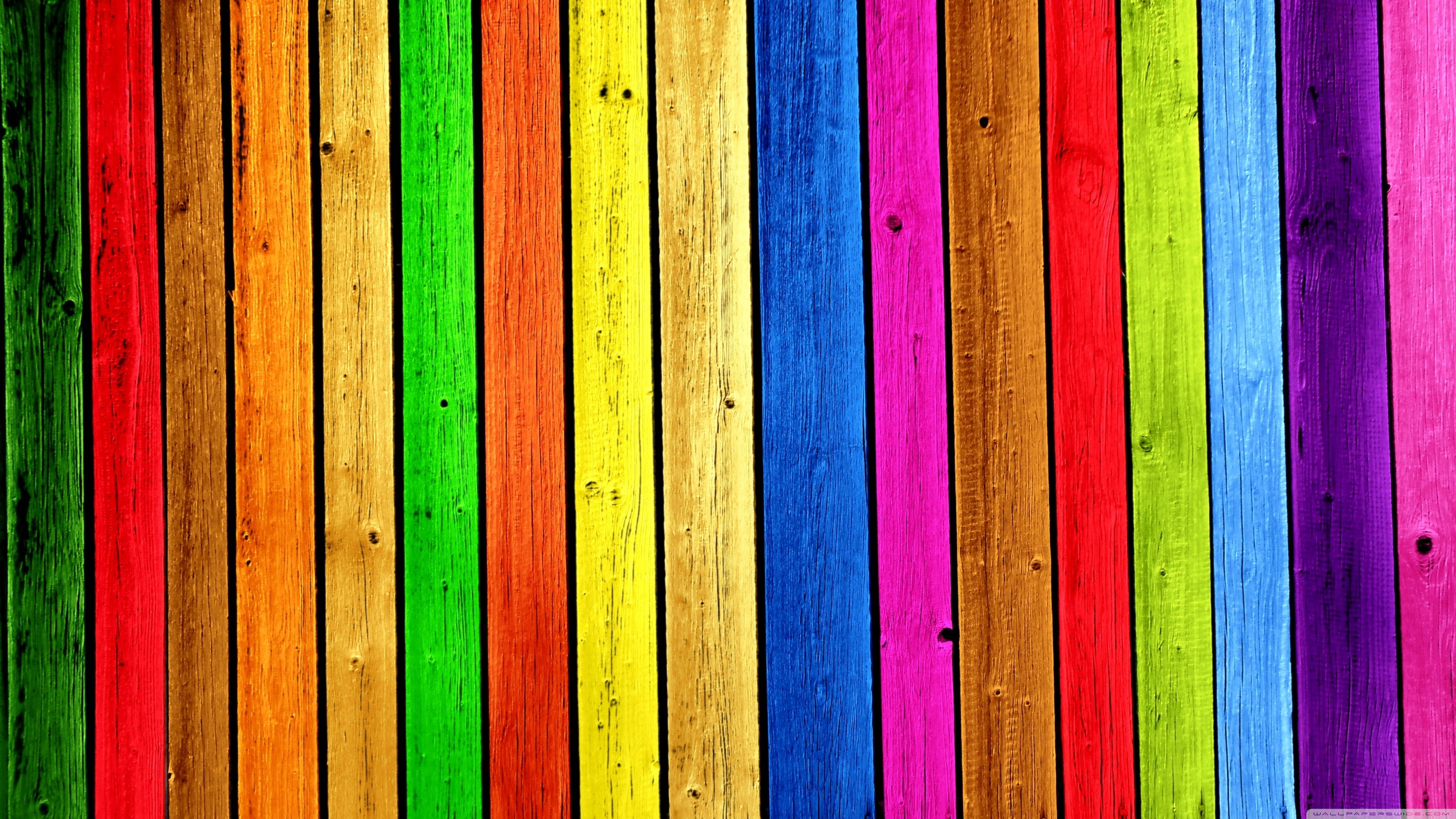 Rainbow Wood Background Ultra HD Desktop Background Wallpaper