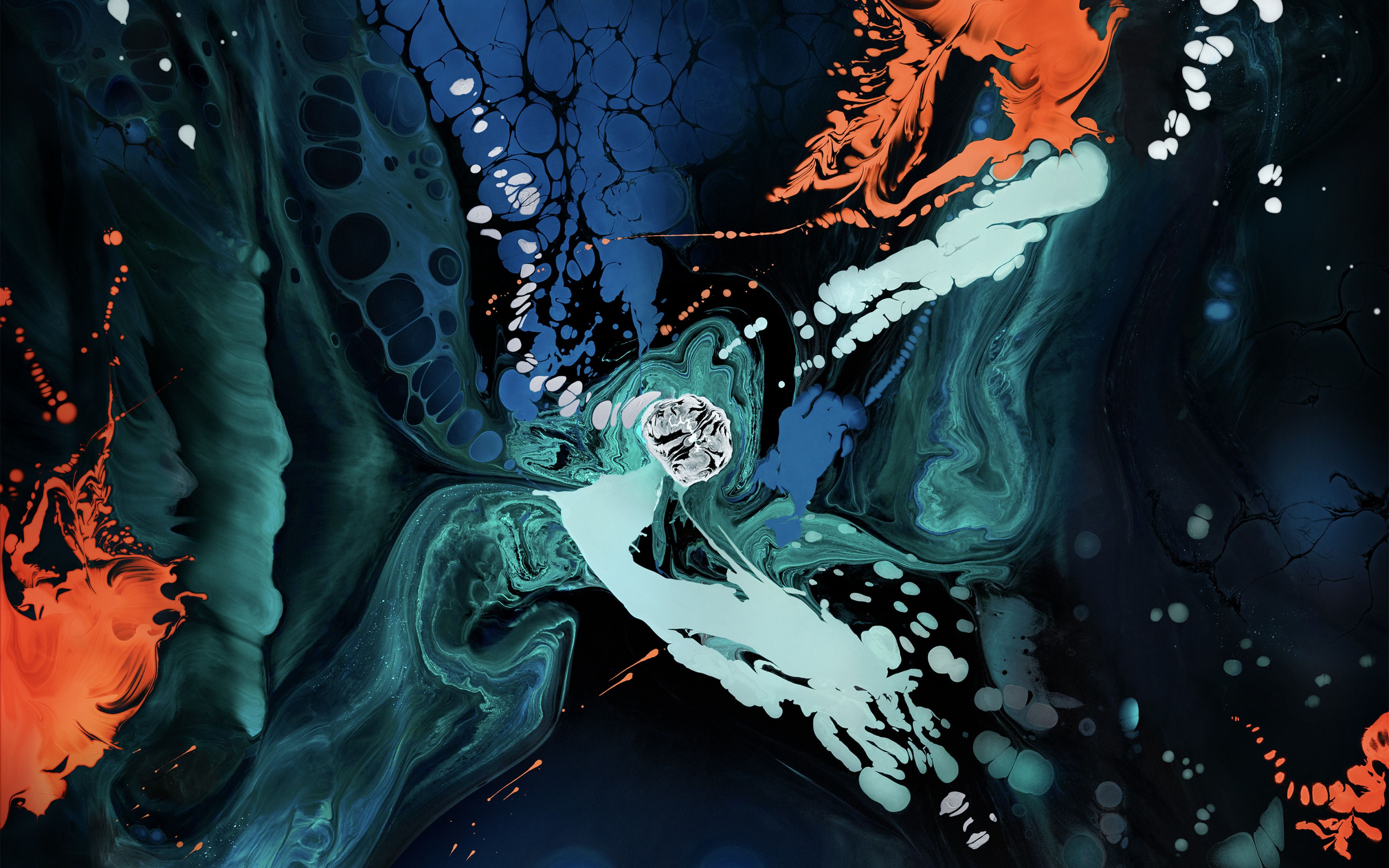 iPad pro colorful paint Wallpaper 4k Ultra HD