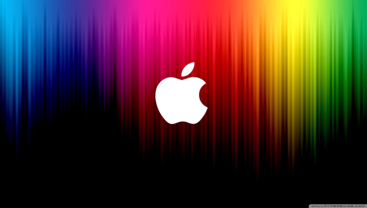 Rainbow Apple Wallpaper. Best HD Wallpaper