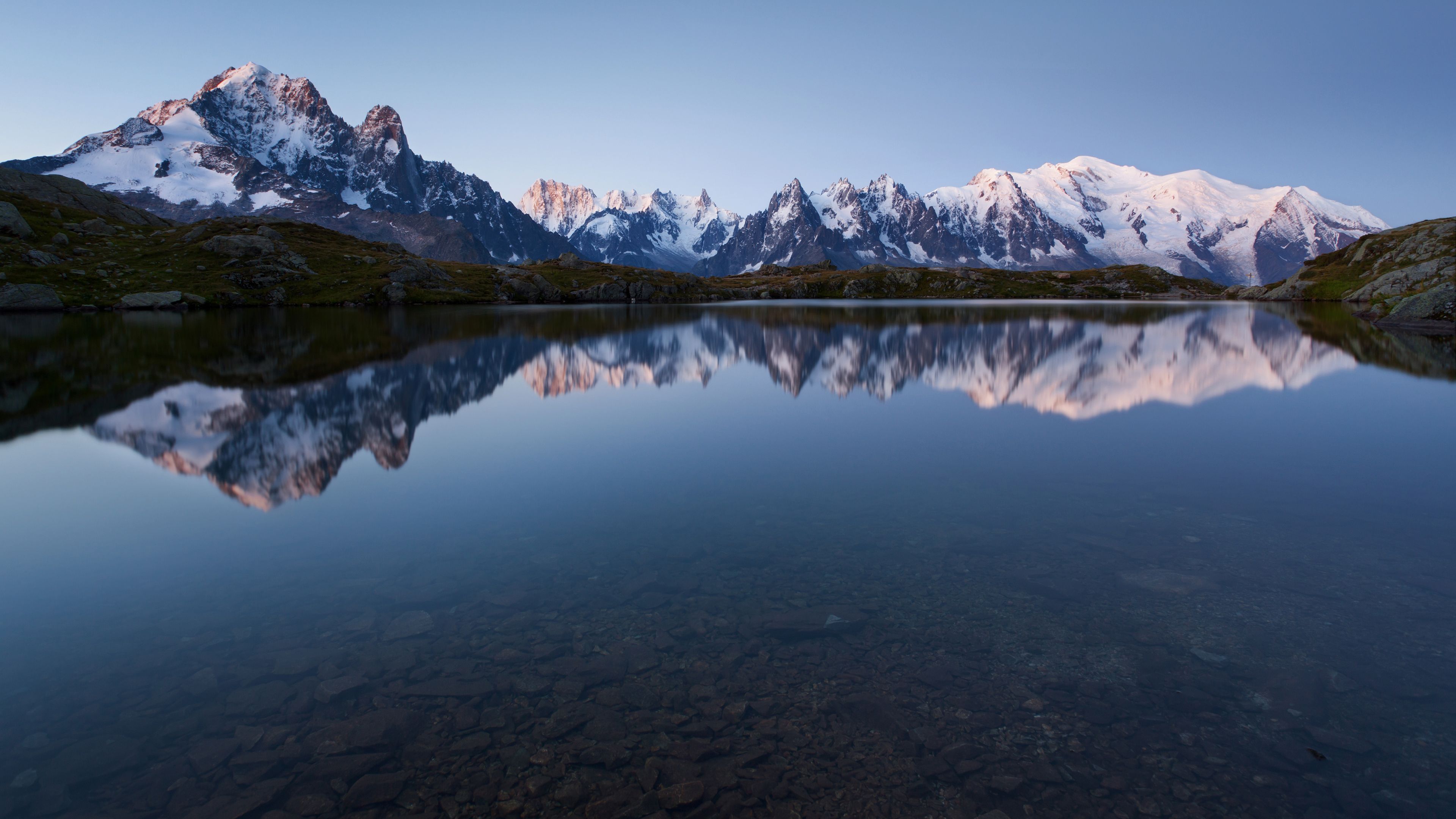 Lake Reflection Mountains 4k, HD Nature, 4k Wallpaper, Image