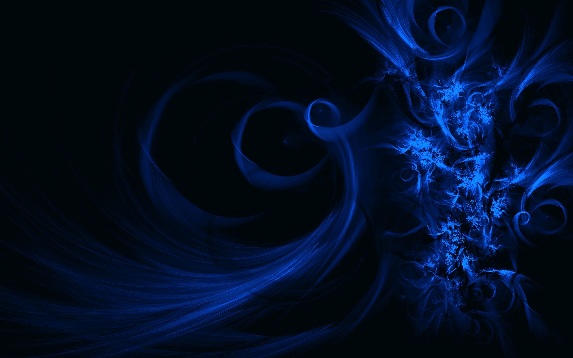 Blue Swirls Abstract desktop PC and Mac wallpaper