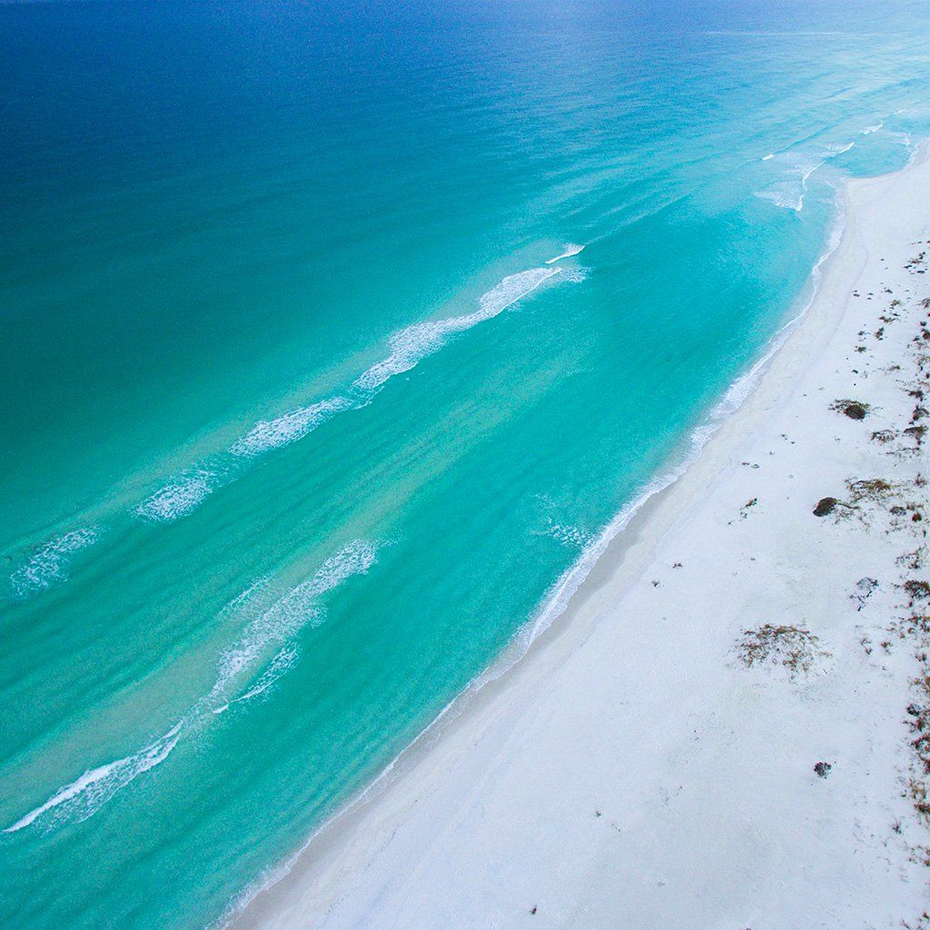 Sea Blue Green Sky View Earth Summer iPad Wallpaper Free Download