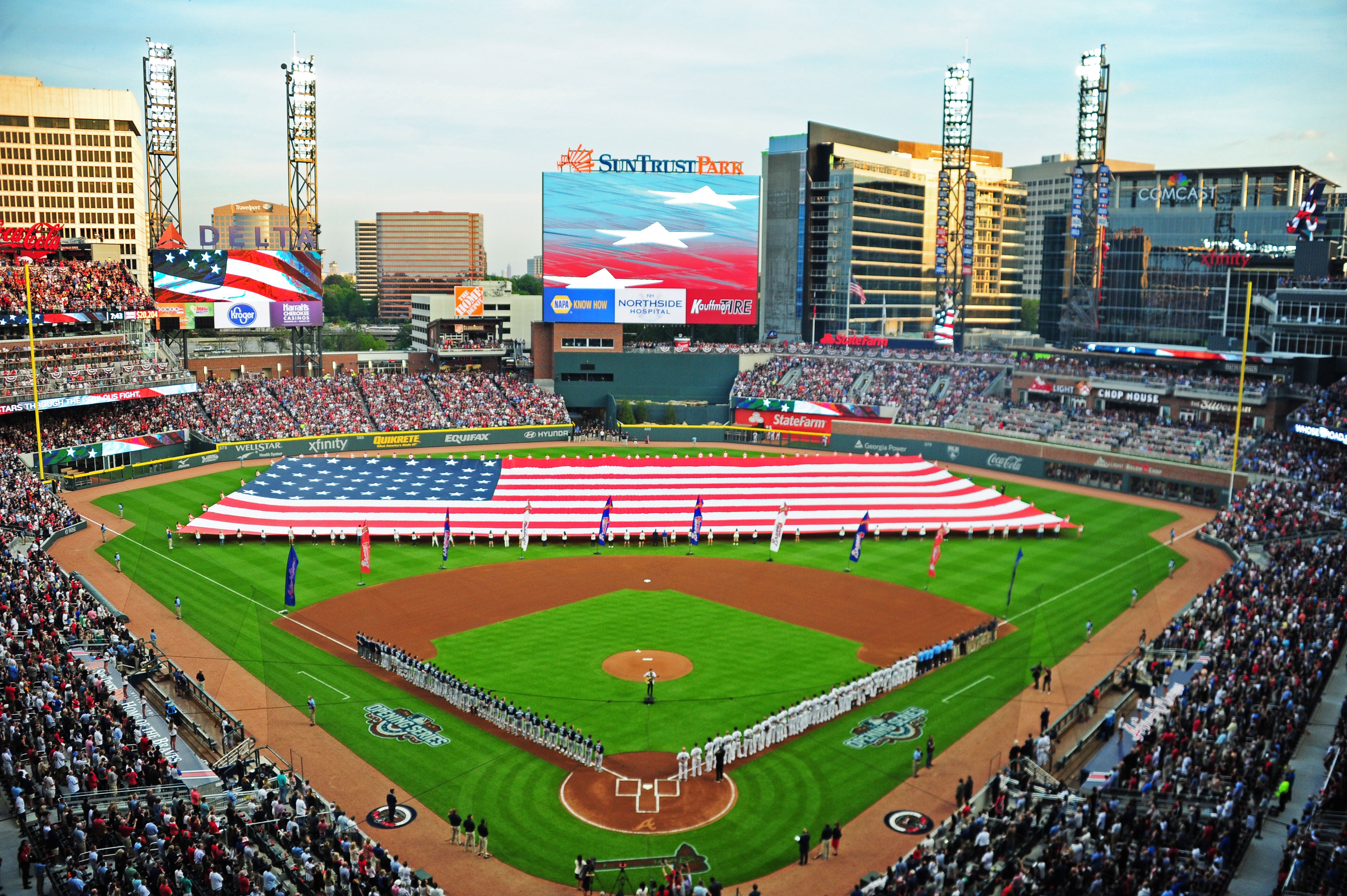 Truist Park  Baseball wallpaper, Atlanta braves, Baseball pictures