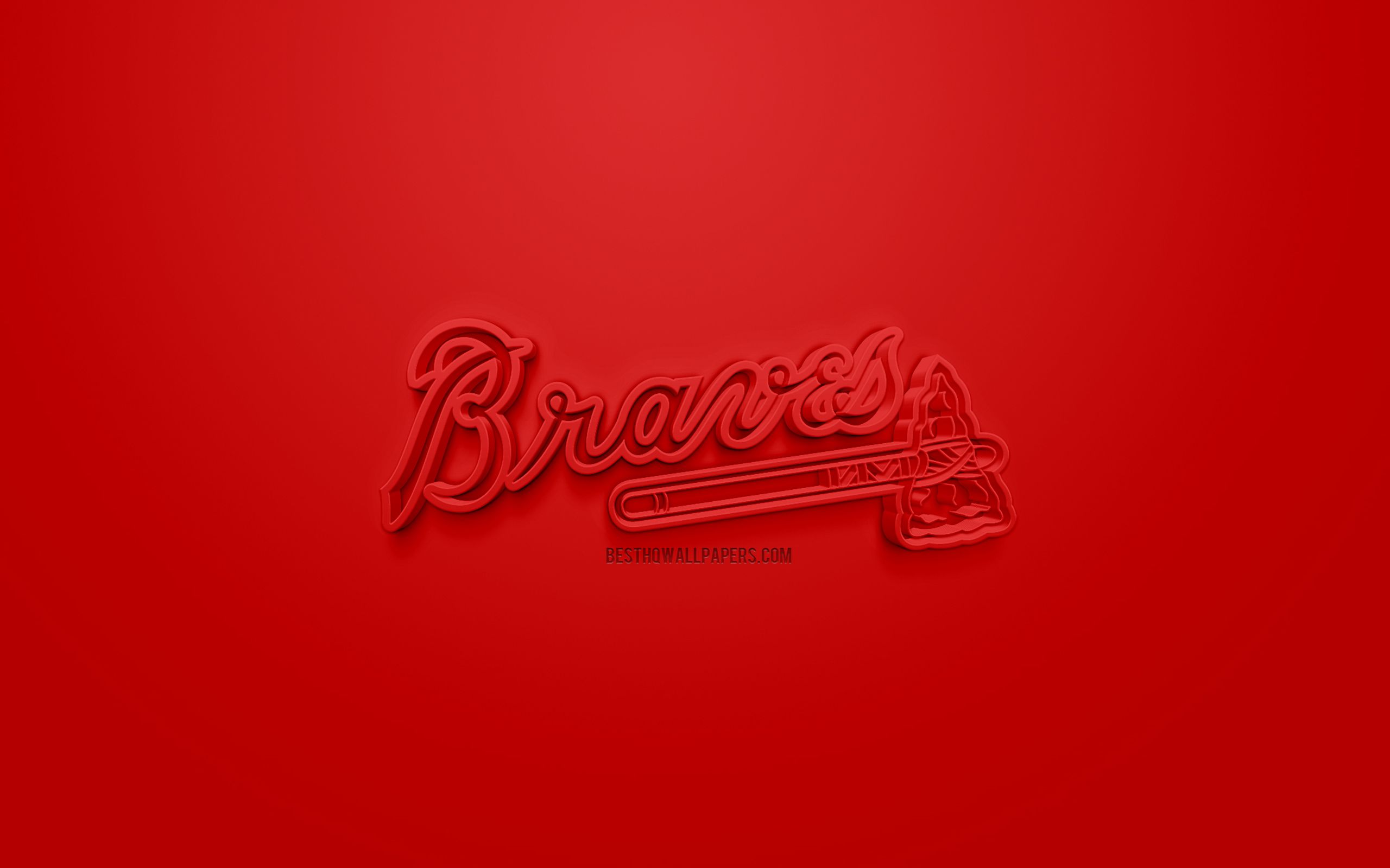 Download wallpaper Atlanta Braves, American baseball club