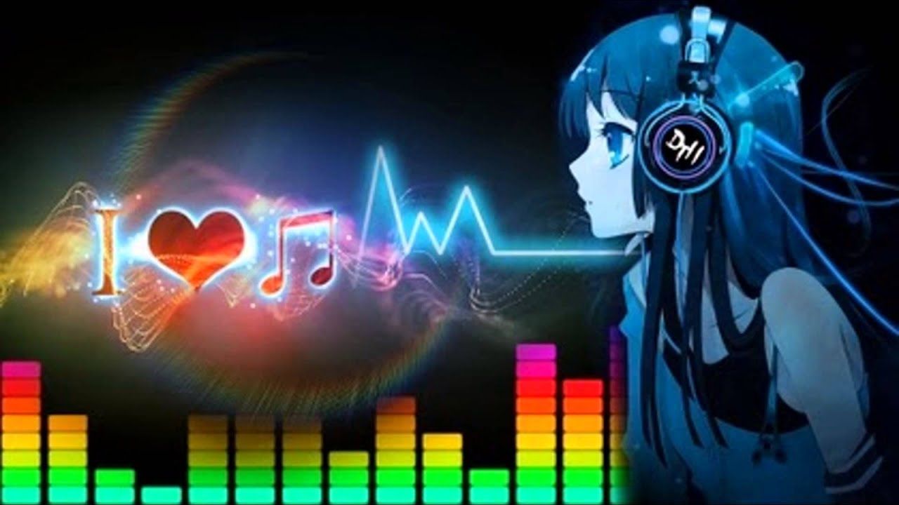 Beautiful Dj Girl Listening Music In Headphones Free Stock Photo and Image