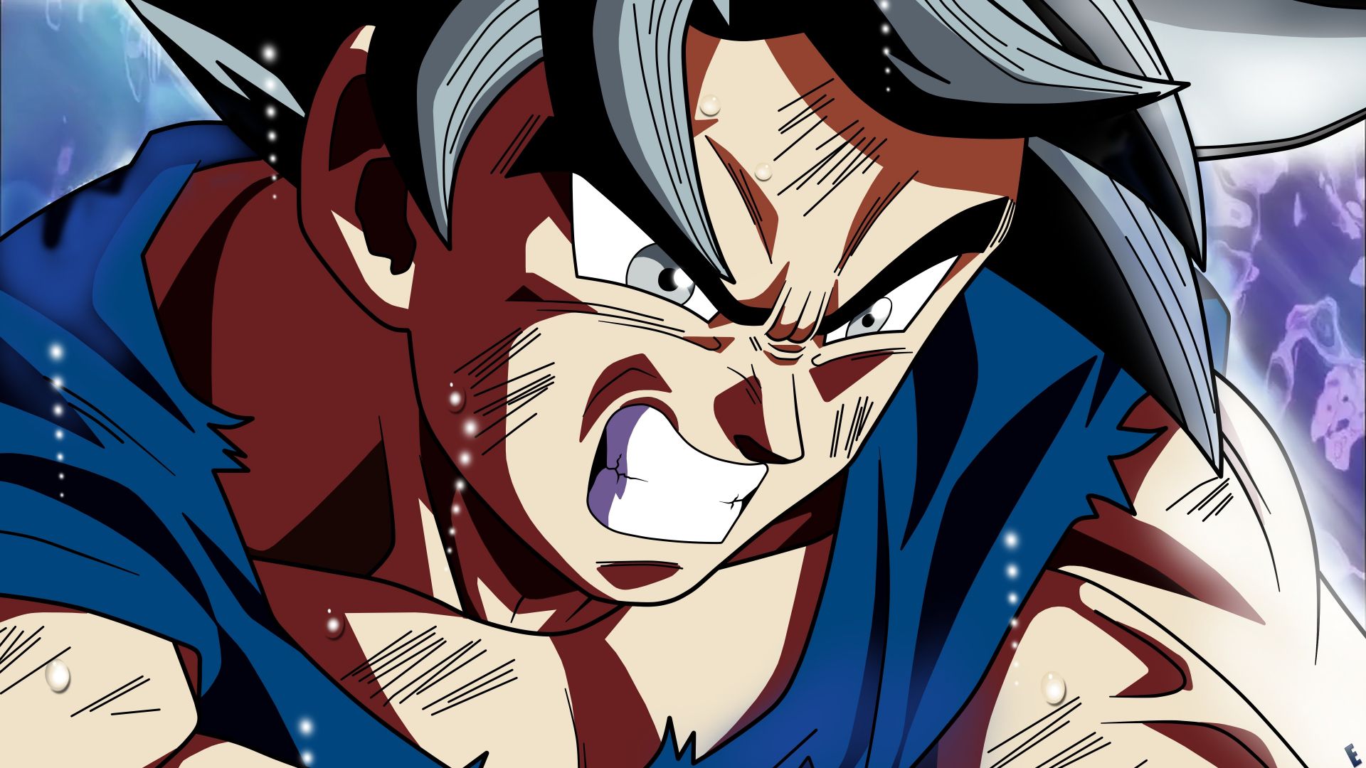 Download 1920x1080 wallpaper goku, angry face, anime, dragon ball