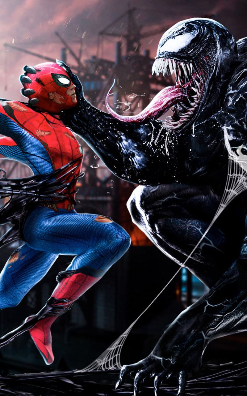 Spiderman And Venom Wallpaper