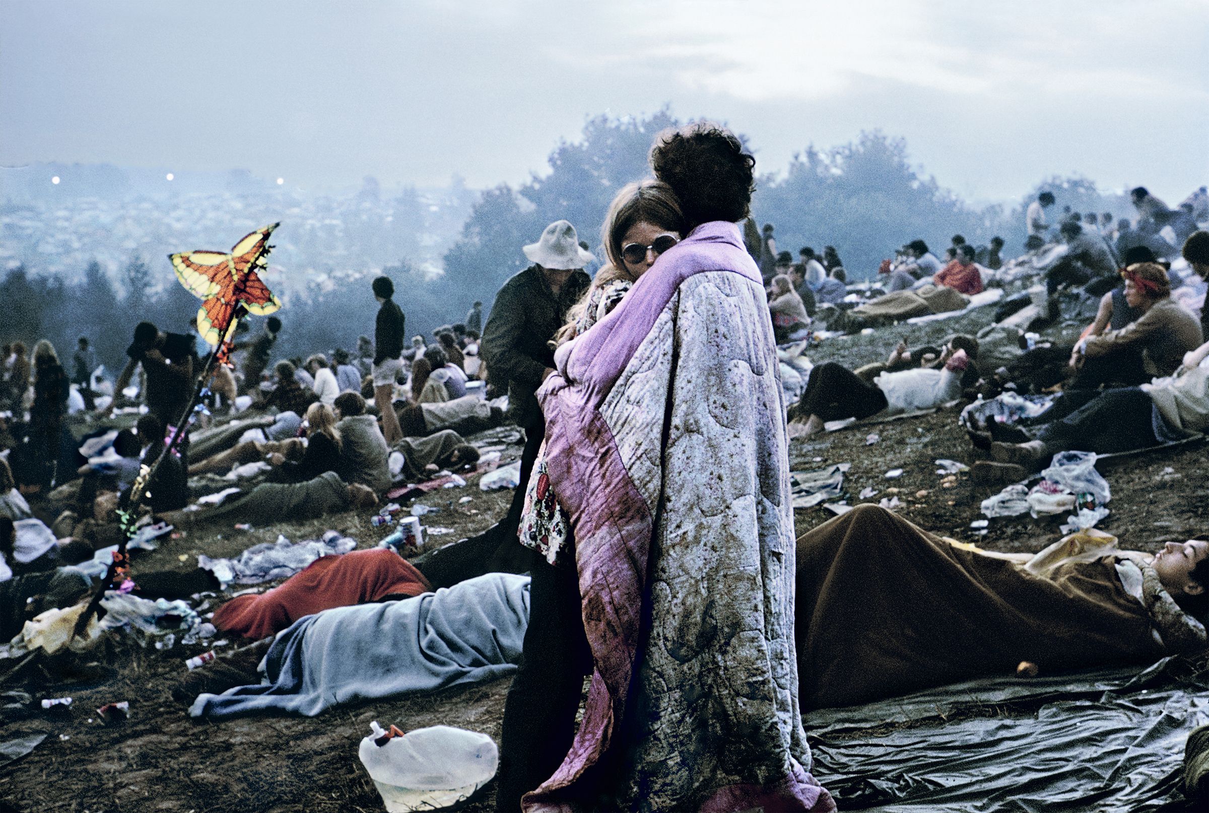 The Couple in the Woodstock Soundtrack Album Cover Photo