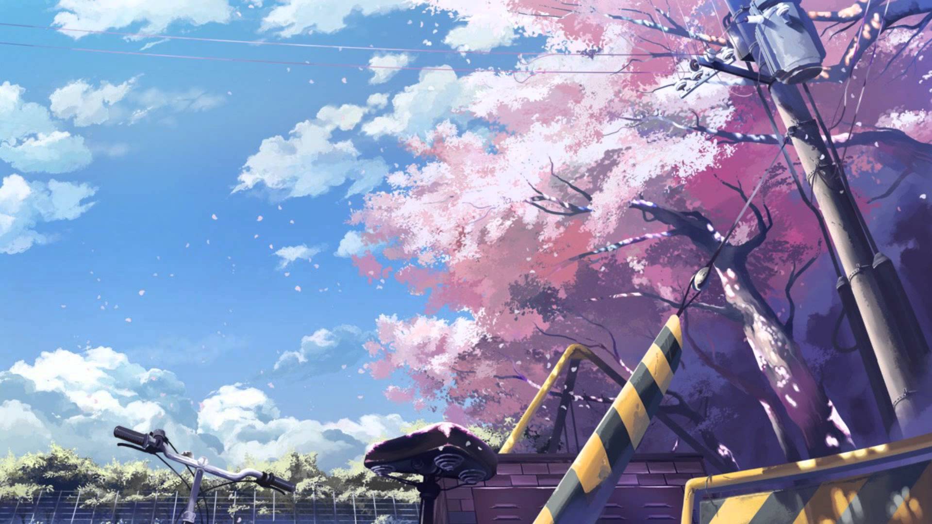 Download Free Anime Cherry Blossom Background