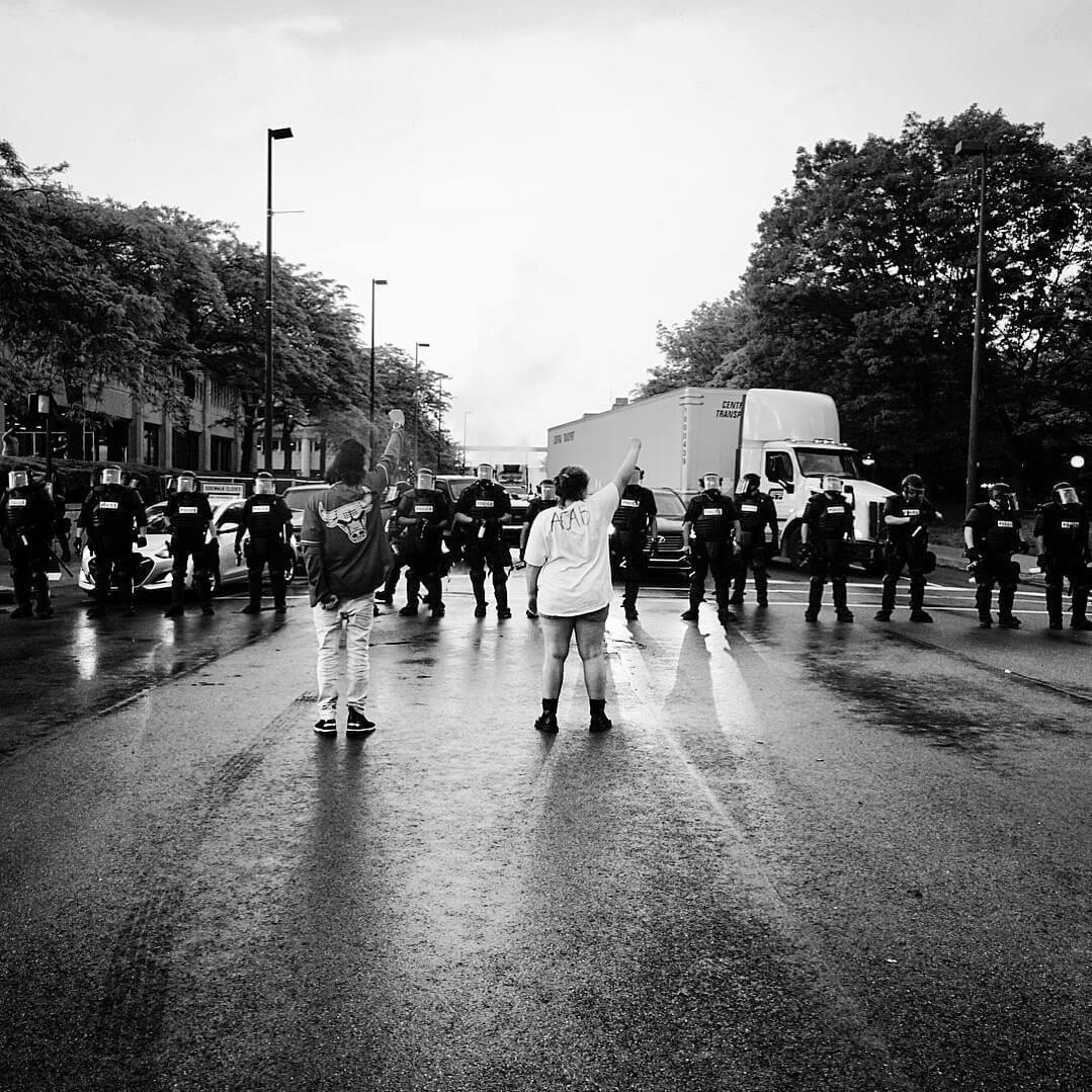 Black Lives Matter: Image from the Indiana Protests